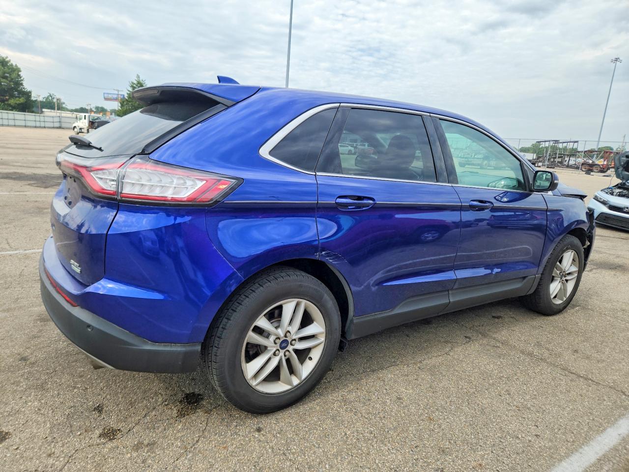 2015 Ford Edge Sel Синий vin: 2FMTK3J90FBB26481