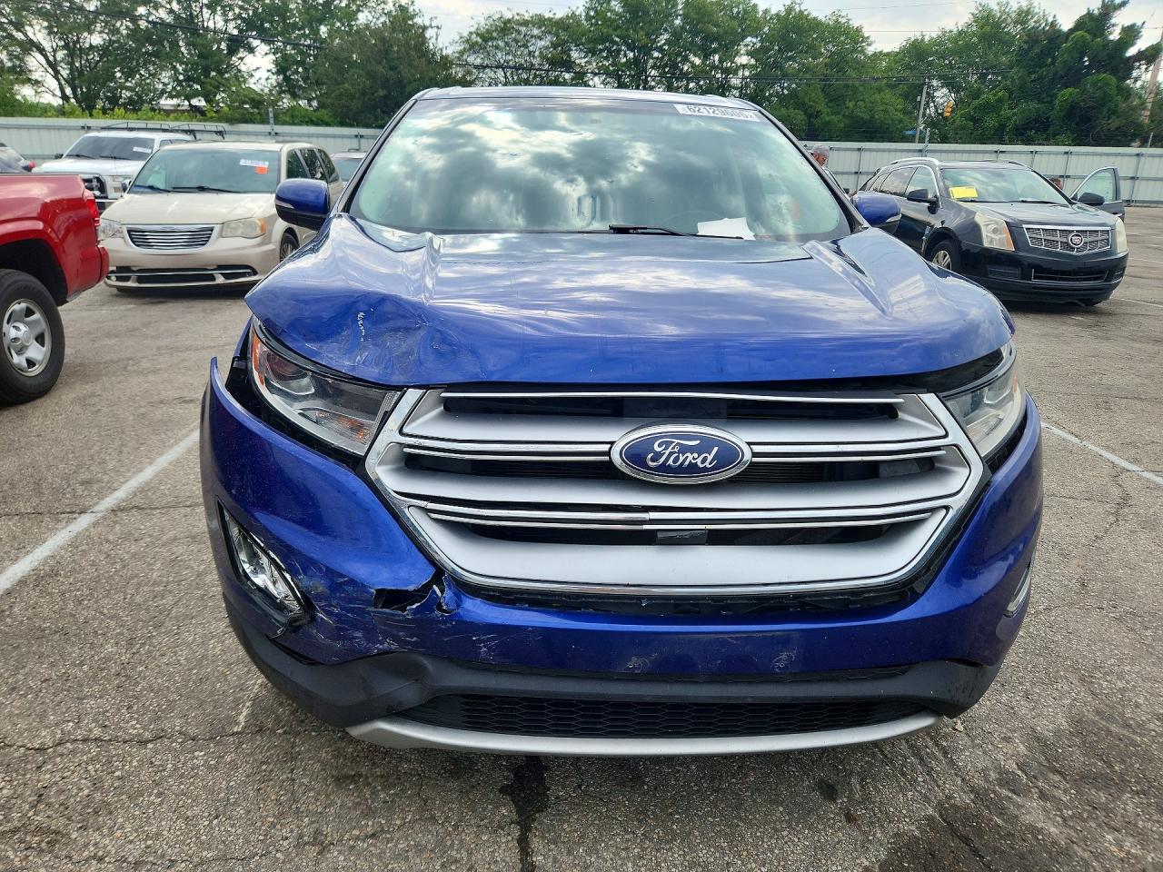 2015 Ford Edge Sel Синий vin: 2FMTK3J90FBB26481