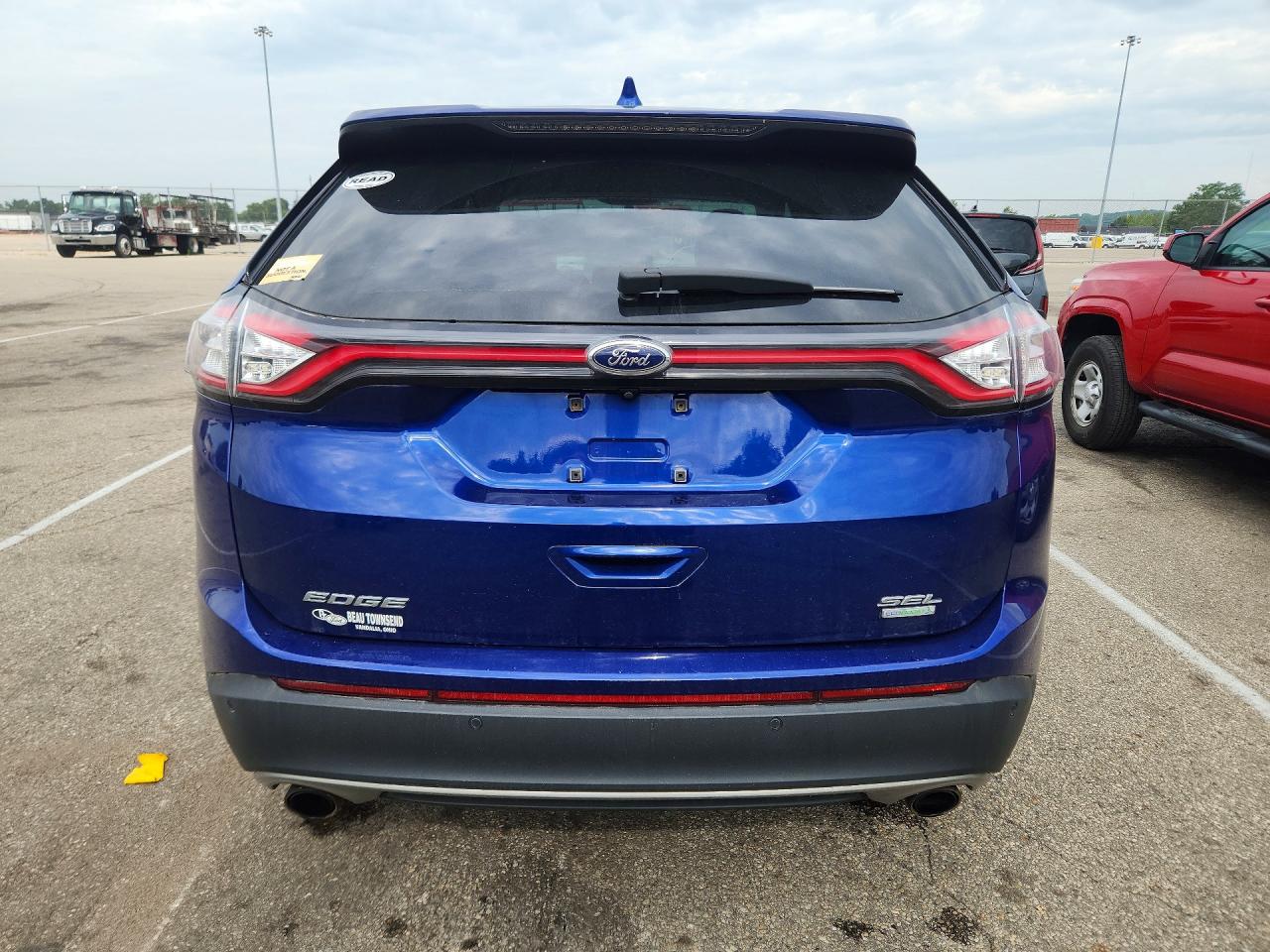 2015 Ford Edge Sel Синий vin: 2FMTK3J90FBB26481