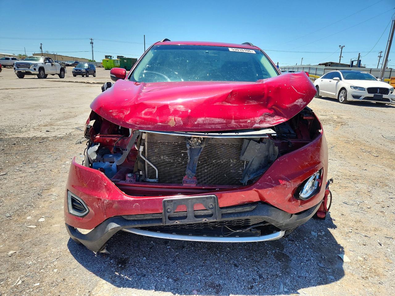2015 Ford Edge Sel Red vin: 2FMTK3J90FBB27081