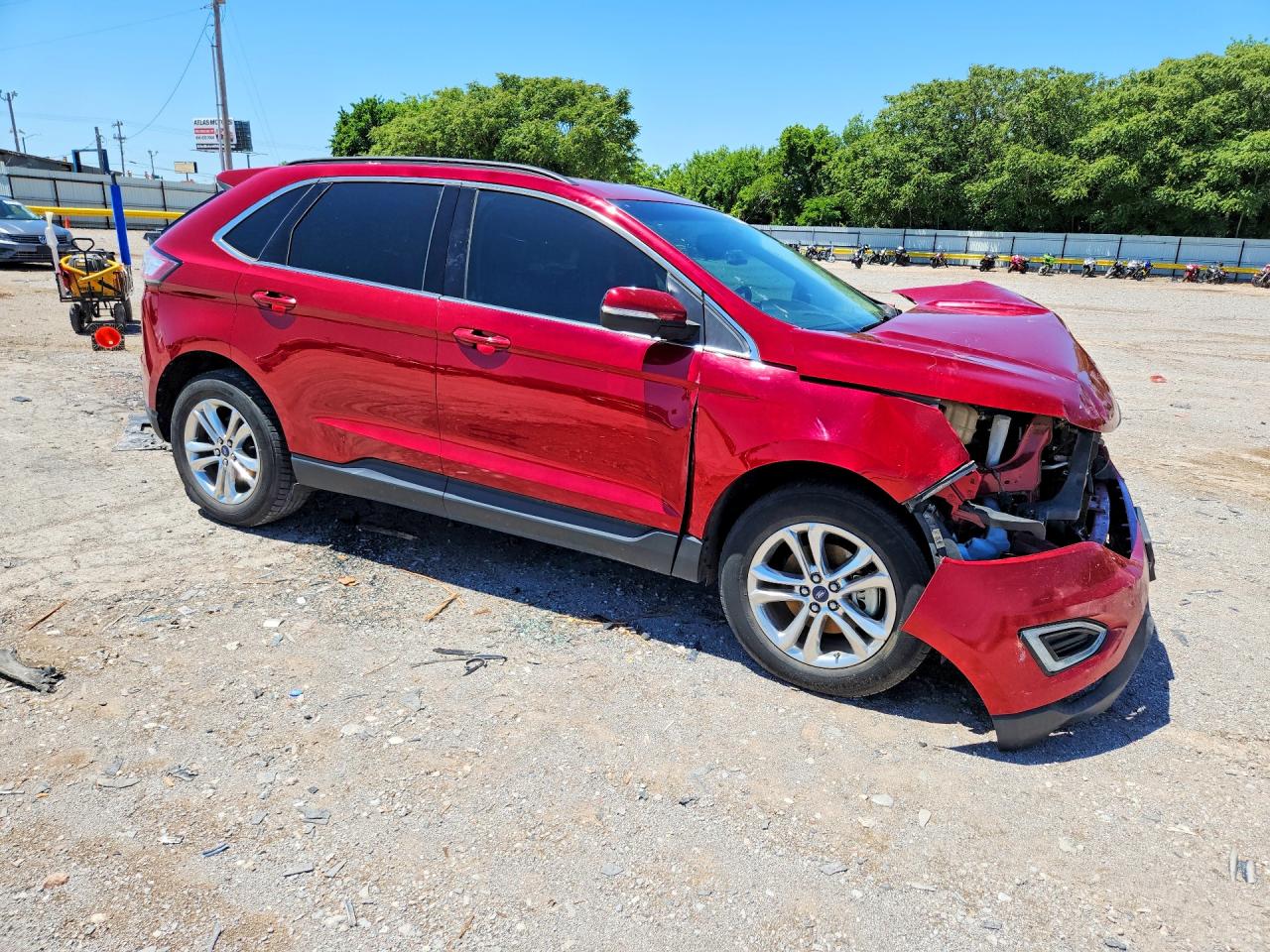 2015 Ford Edge Sel Red vin: 2FMTK3J90FBB27081