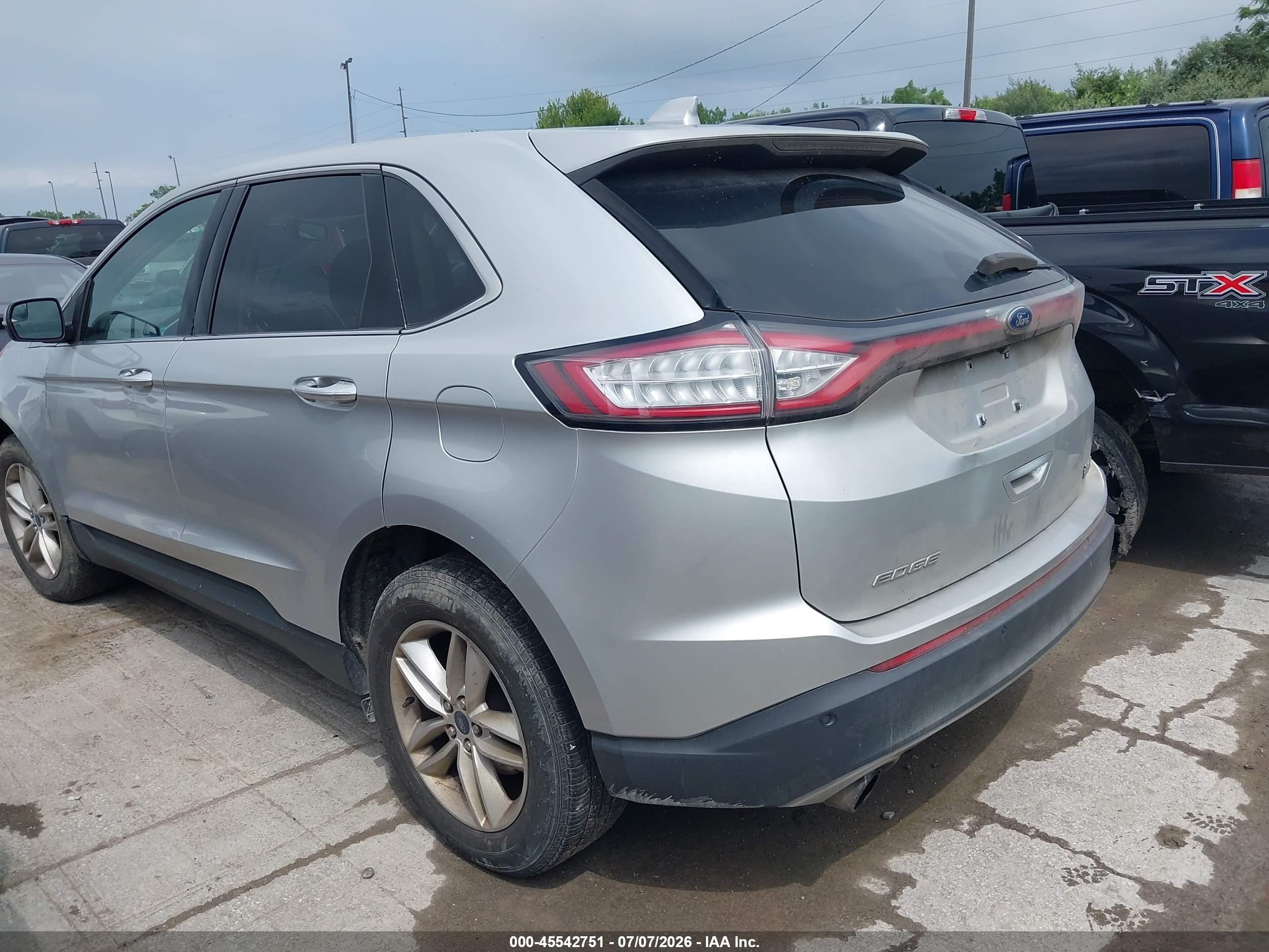 2015 Ford Edge Sel Silver vin: 2FMTK3J90FBB31308