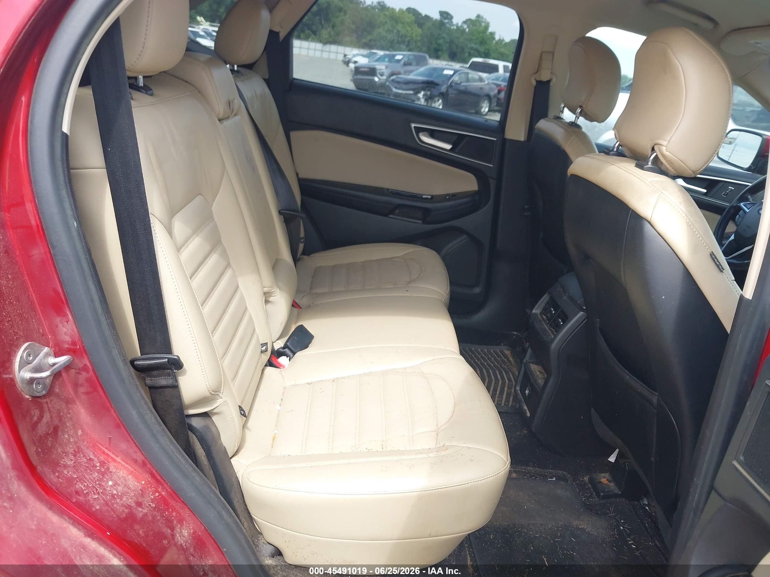 2015 Ford Edge Sel Red vin: 2FMTK3J90FBB79343