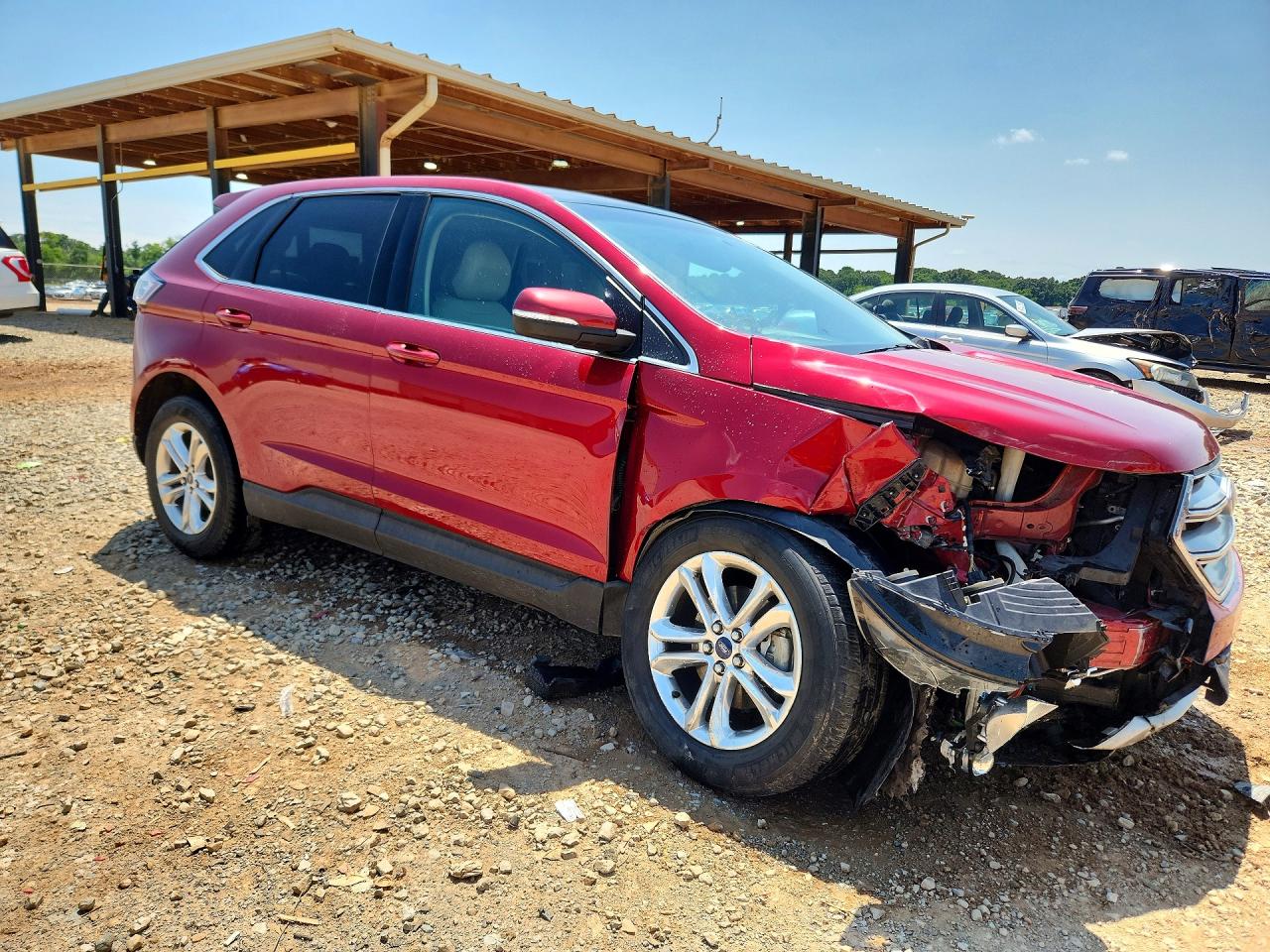 2015 Ford Edge Sel Red vin: 2FMTK3J91FBB19331