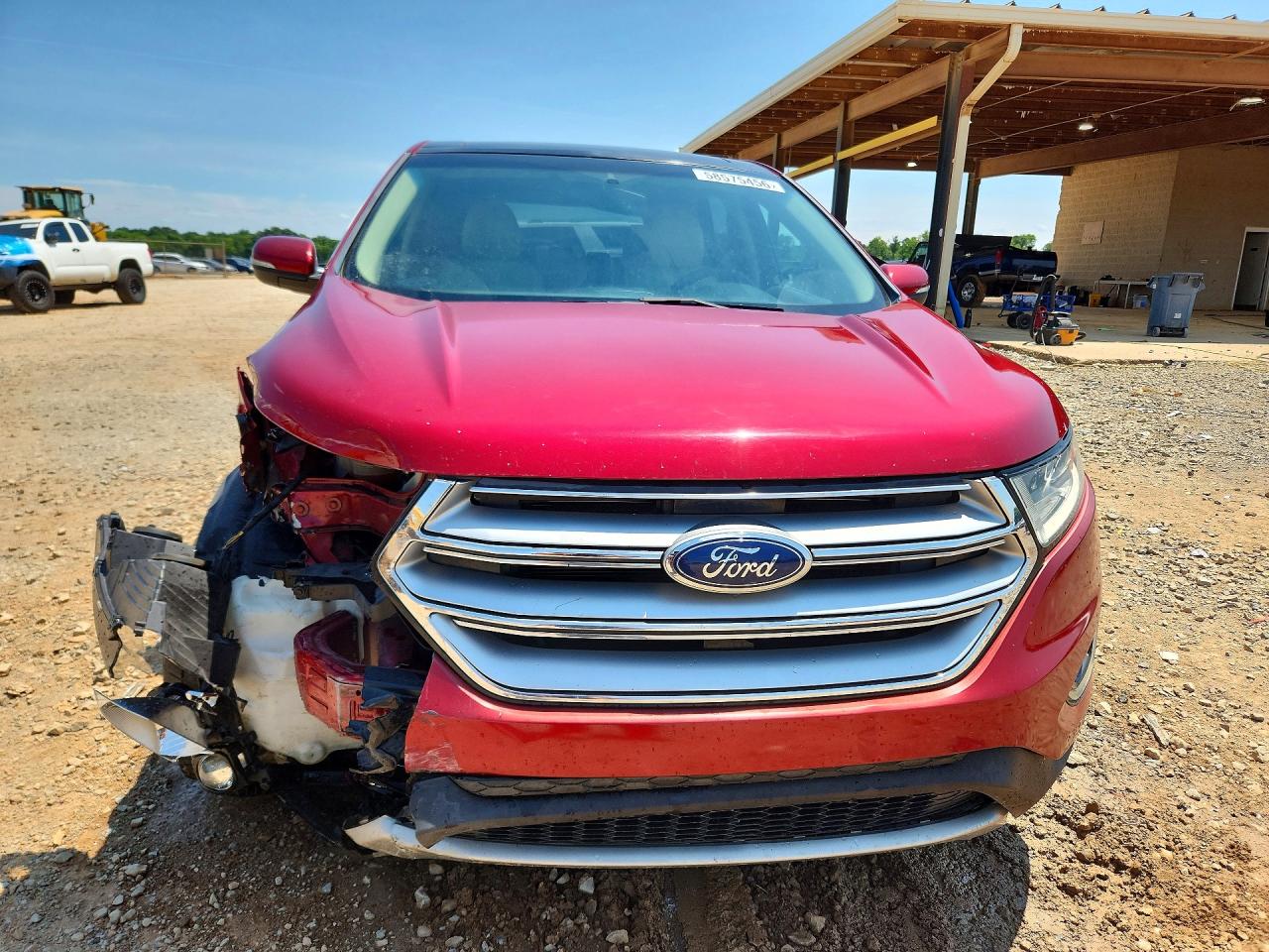 2015 Ford Edge Sel Red vin: 2FMTK3J91FBB19331