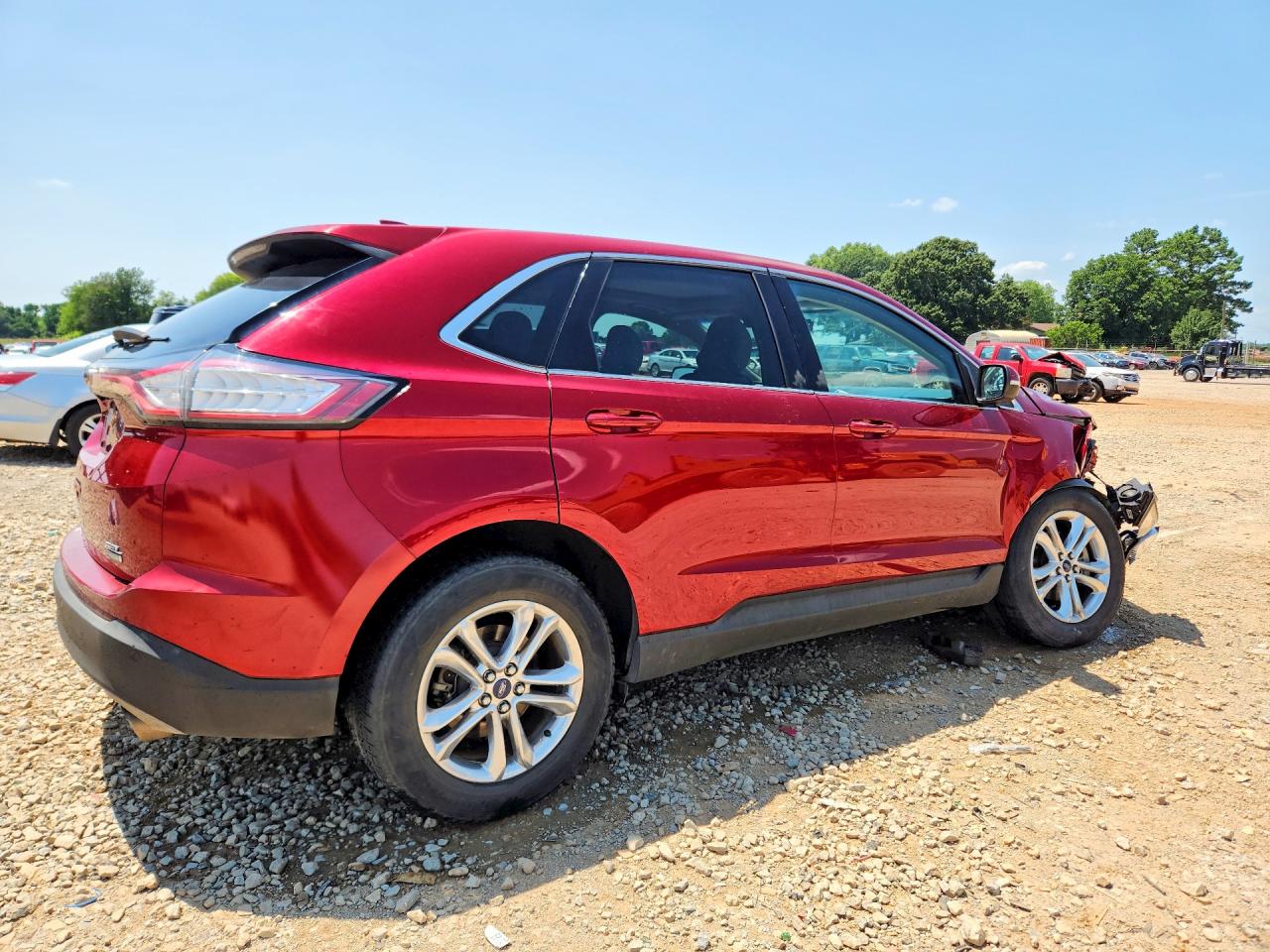 2015 Ford Edge Sel Red vin: 2FMTK3J91FBB19331