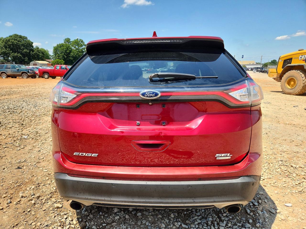 2015 Ford Edge Sel Red vin: 2FMTK3J91FBB19331