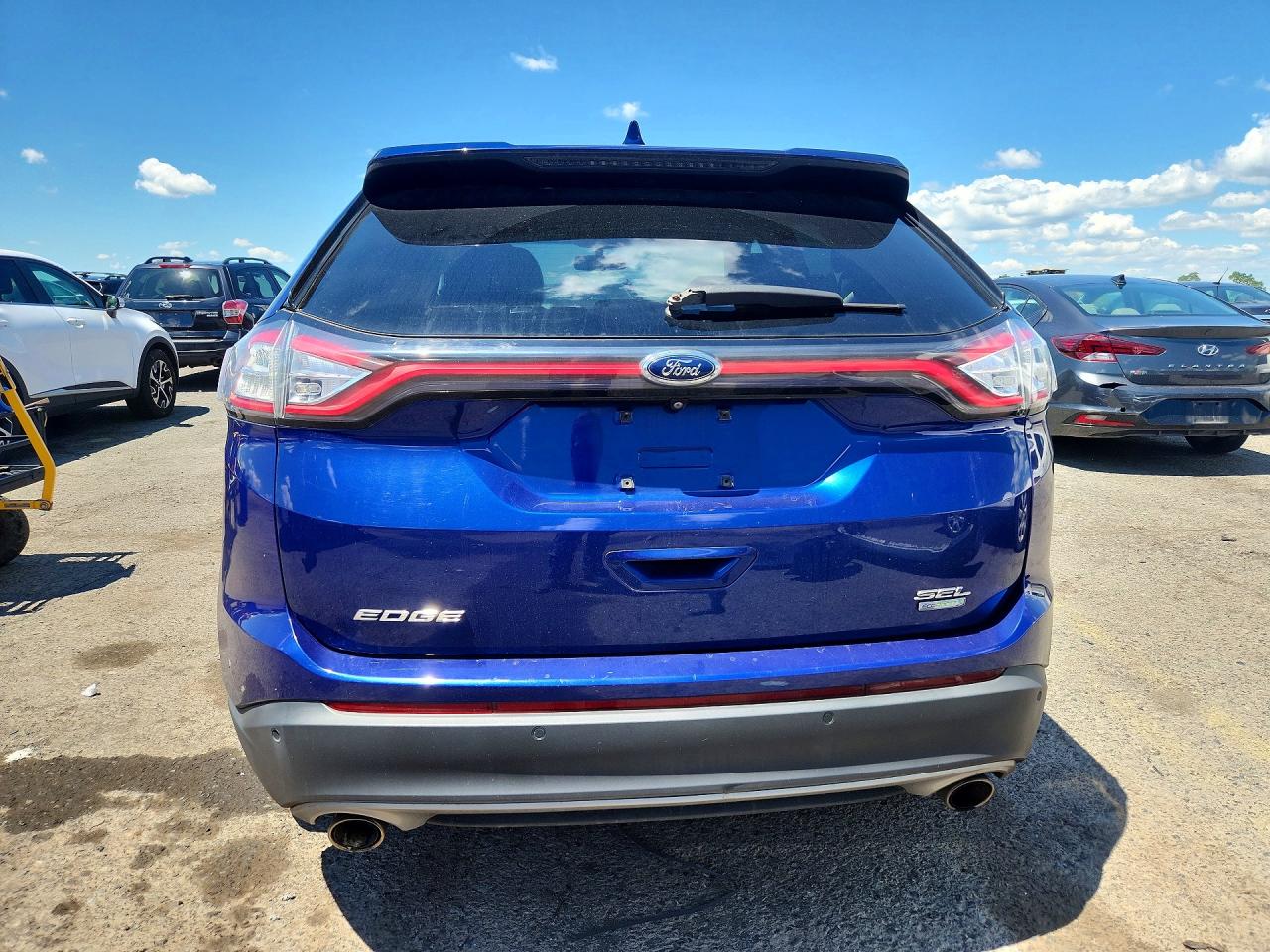 2015 Ford Edge Sel Blue vin: 2FMTK3J91FBB32161