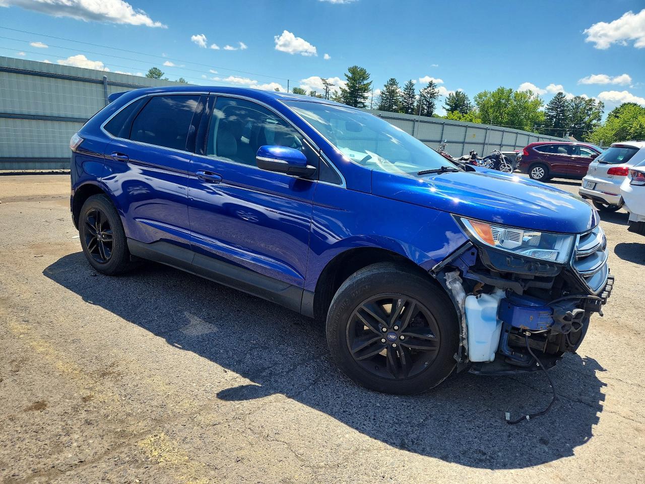 2015 Ford Edge Sel Blue vin: 2FMTK3J91FBB32161