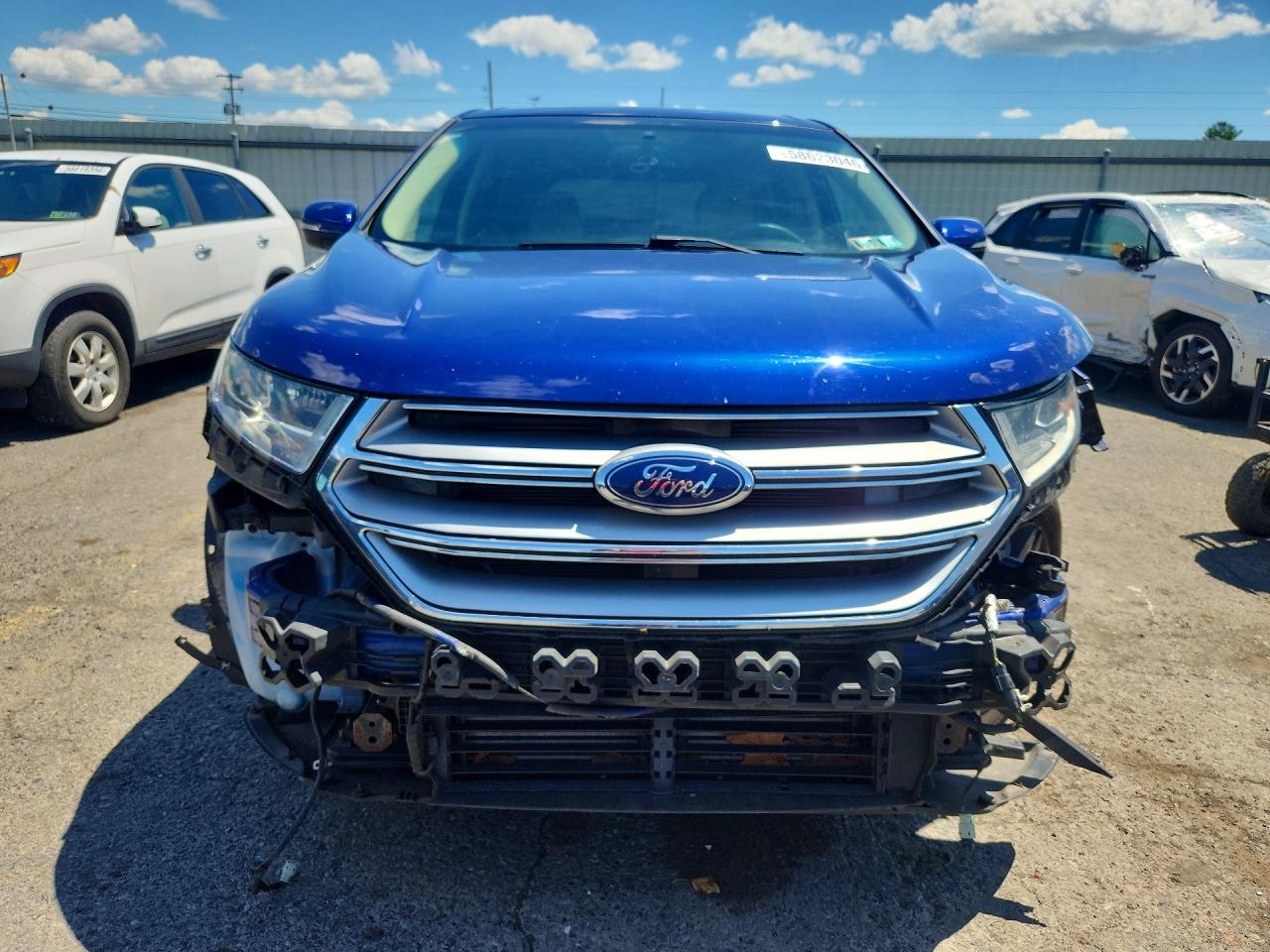 2015 Ford Edge Sel Blue vin: 2FMTK3J91FBB32161