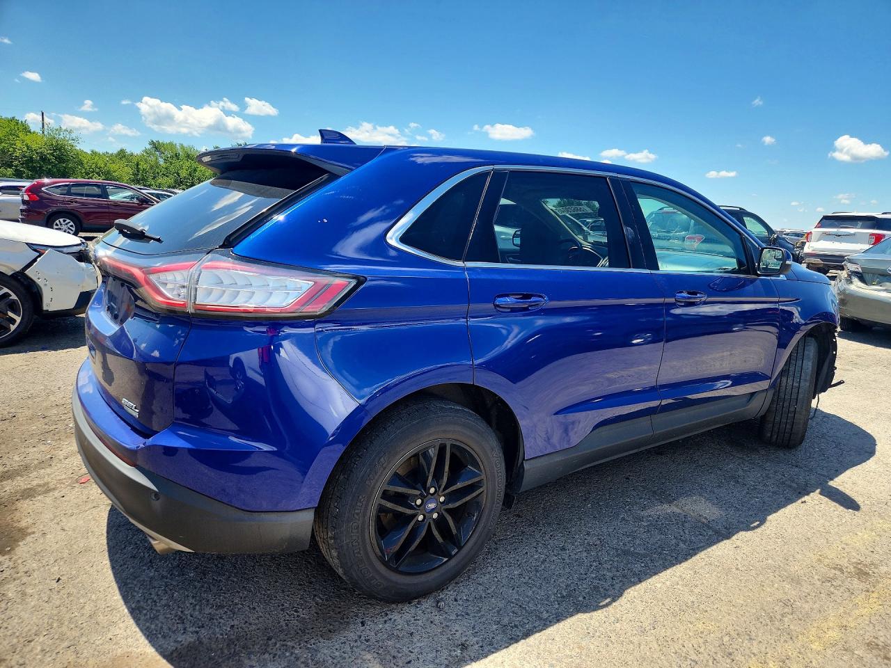 2015 Ford Edge Sel Blue vin: 2FMTK3J91FBB32161