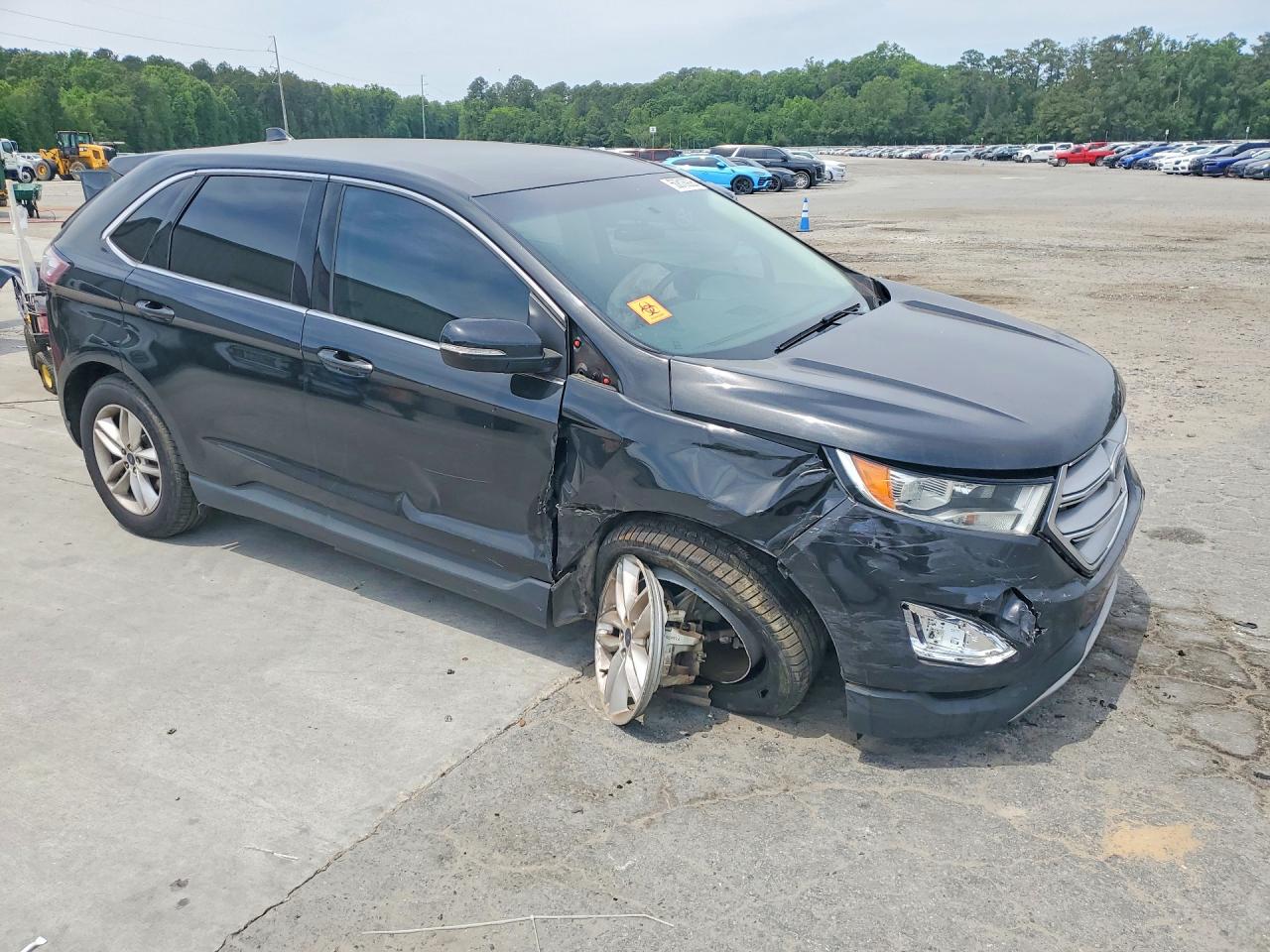 2015 Ford Edge Sel Черный vin: 2FMTK3J91FBB34847