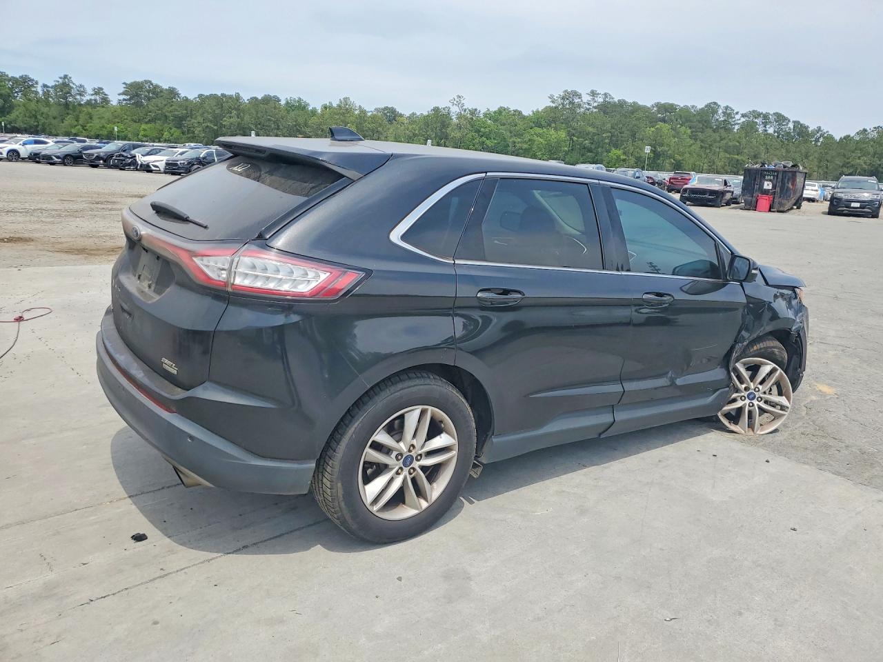 2015 Ford Edge Sel Черный vin: 2FMTK3J91FBB34847