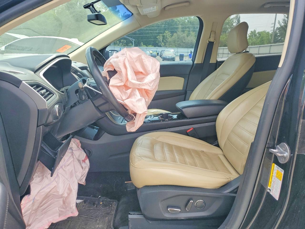 2015 Ford Edge Sel Черный vin: 2FMTK3J91FBB34847