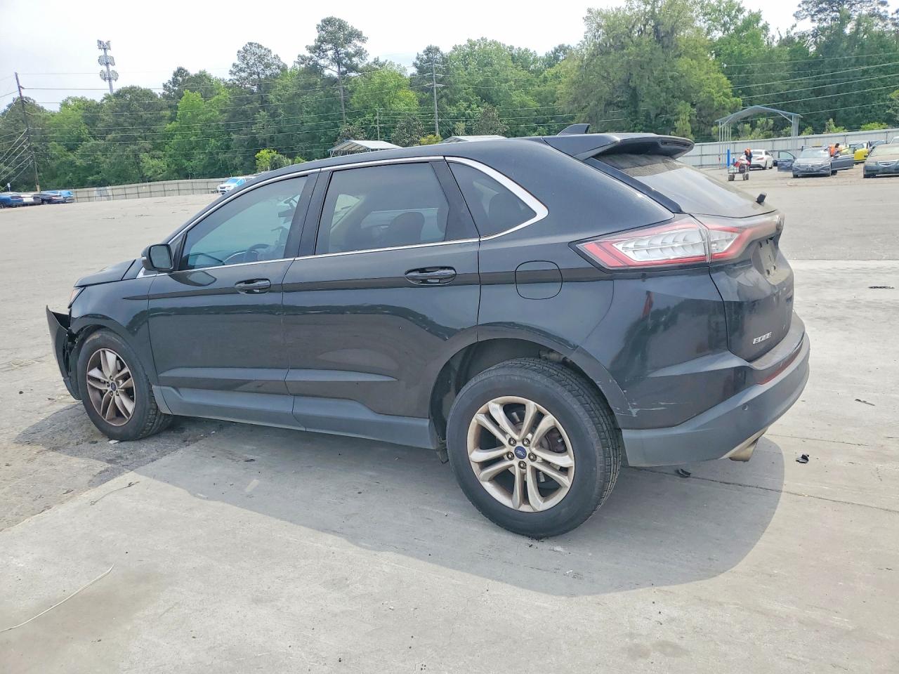 2015 Ford Edge Sel Черный vin: 2FMTK3J91FBB34847
