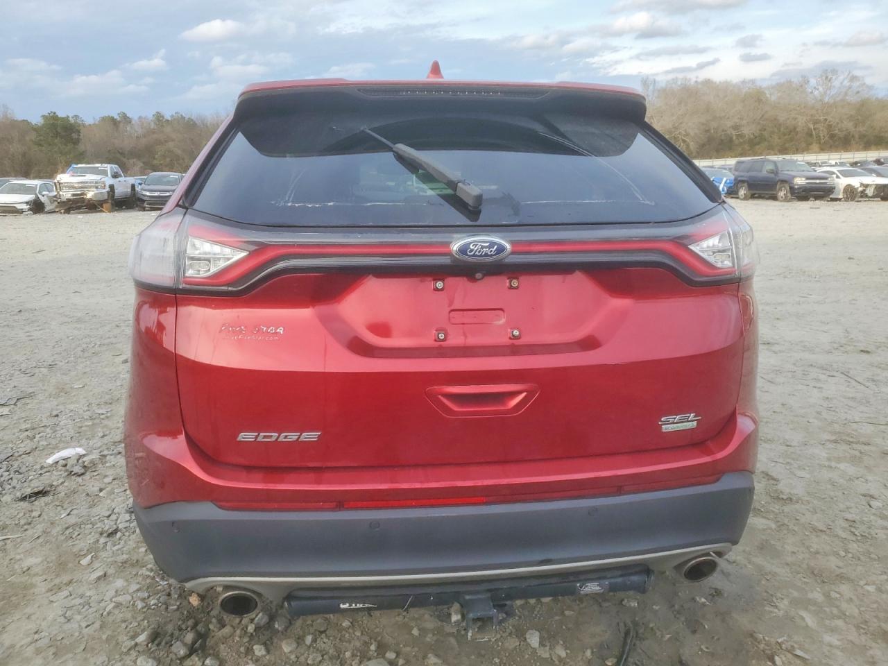 2015 Ford Edge Sel Red vin: 2FMTK3J91FBB46657