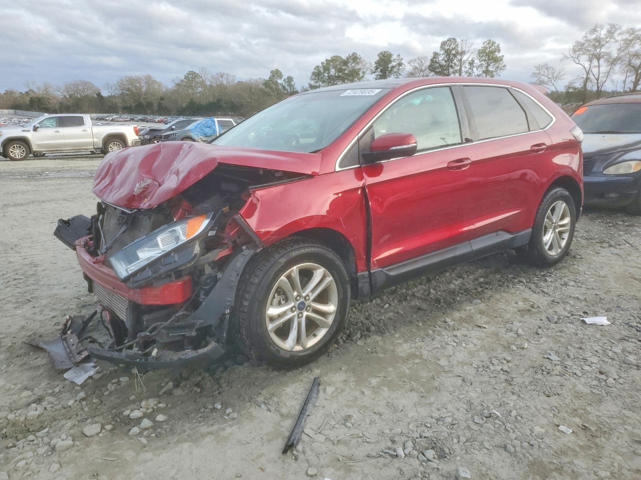 2015 Ford Edge Sel Red vin: 2FMTK3J91FBB46657
