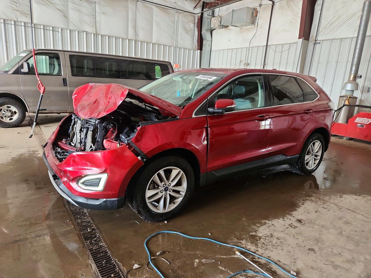 2015 Ford Edge Sel Red vin: 2FMTK3J91FBB51180