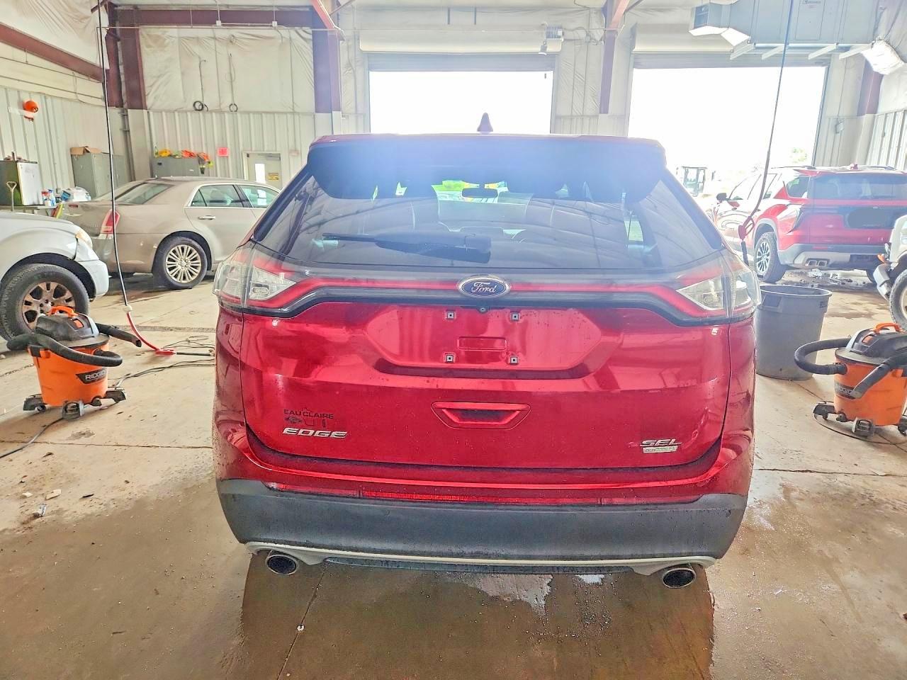 2015 Ford Edge Sel Red vin: 2FMTK3J91FBB51180