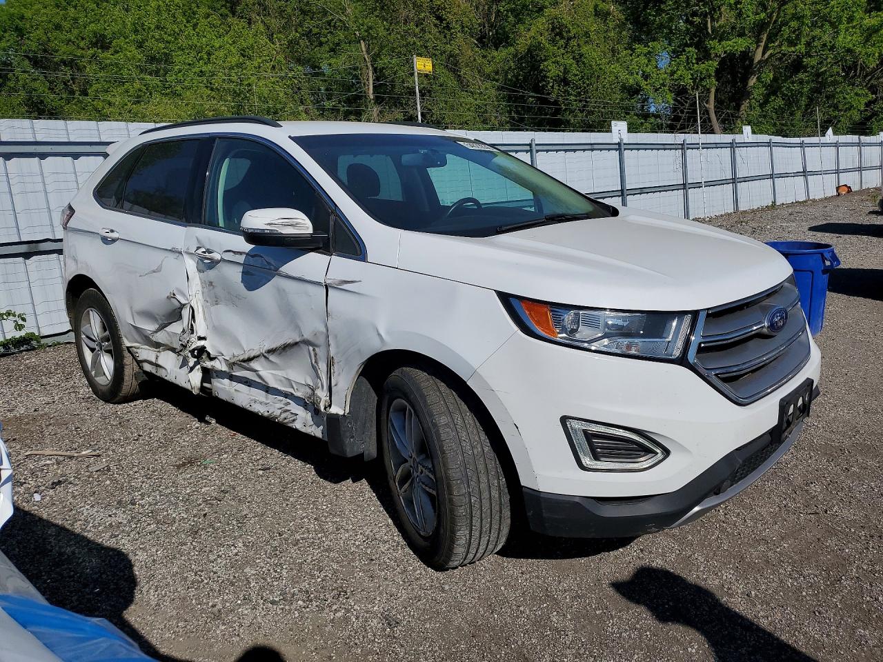 2015 Ford Edge Sel Белый vin: 2FMTK3J91FBB82249
