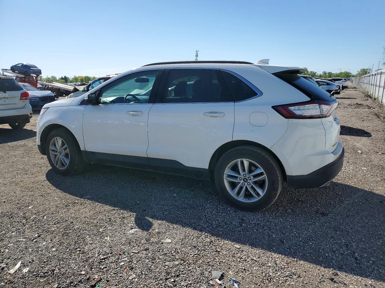 2015 Ford Edge Sel Белый vin: 2FMTK3J91FBB82249