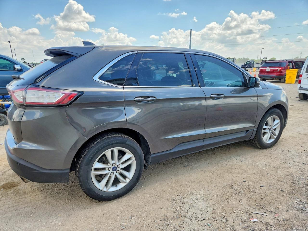 2015 Ford Edge Sel Gray vin: 2FMTK3J91FBC17310