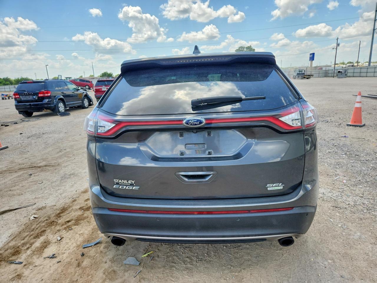 2015 Ford Edge Sel Gray vin: 2FMTK3J91FBC17310