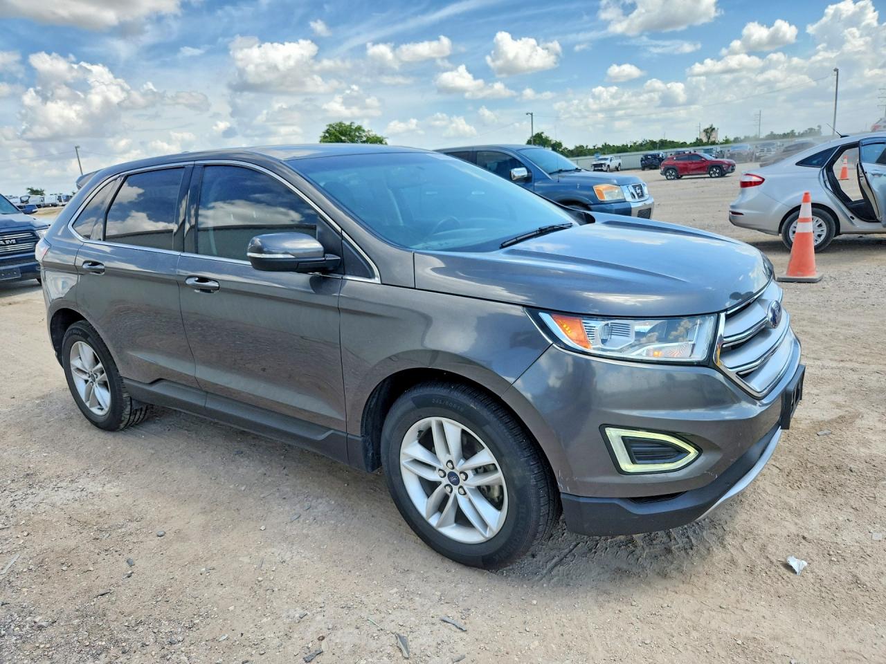 2015 Ford Edge Sel Gray vin: 2FMTK3J91FBC17310