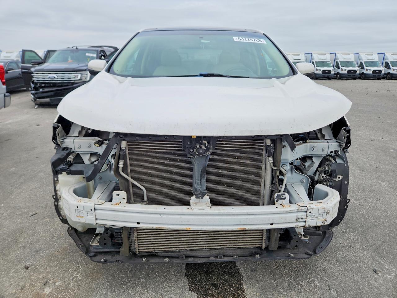 2015 Ford Edge Sel Белый vin: 2FMTK3J92FBB19676