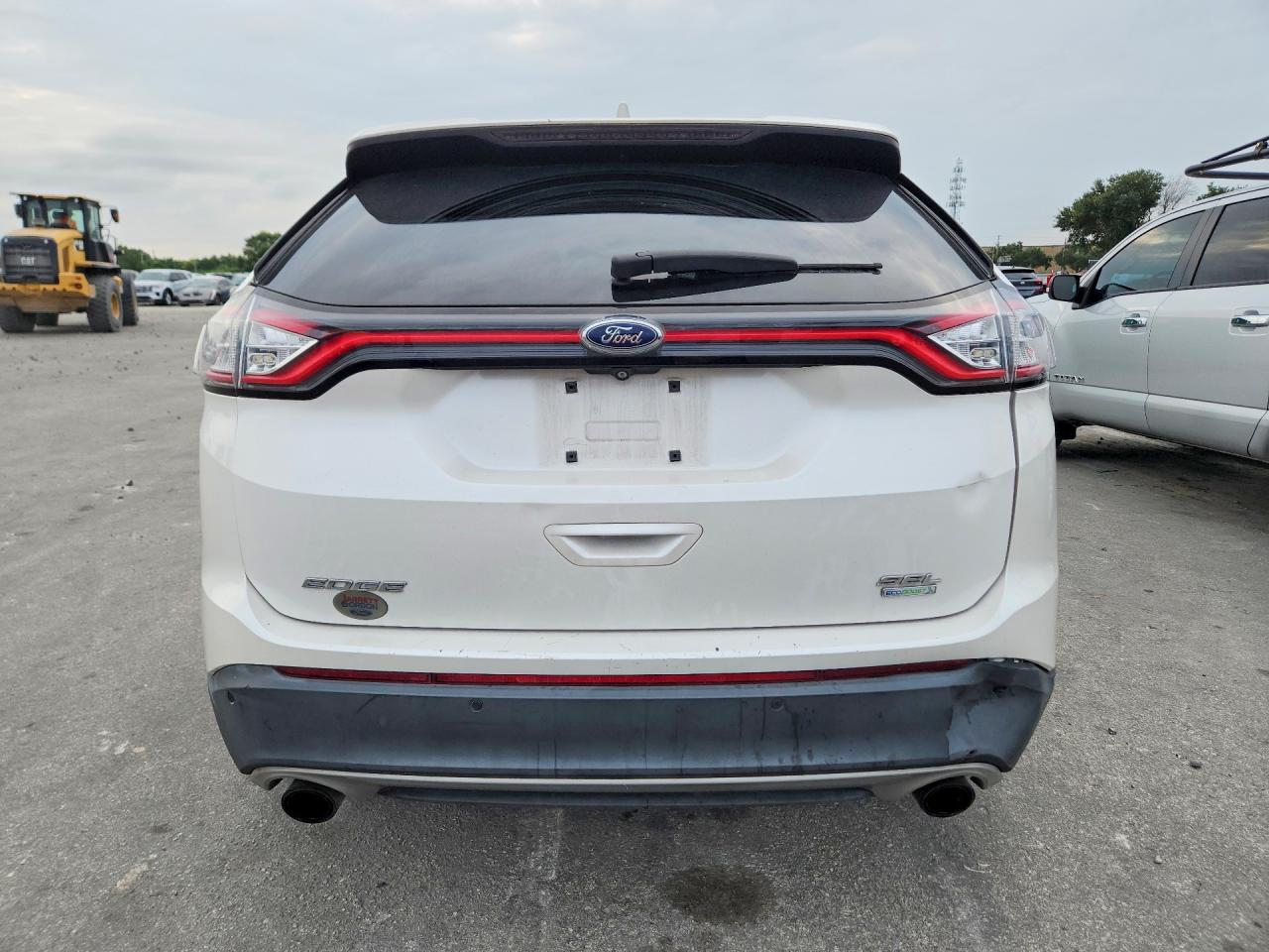 2015 Ford Edge Sel Белый vin: 2FMTK3J92FBB19676