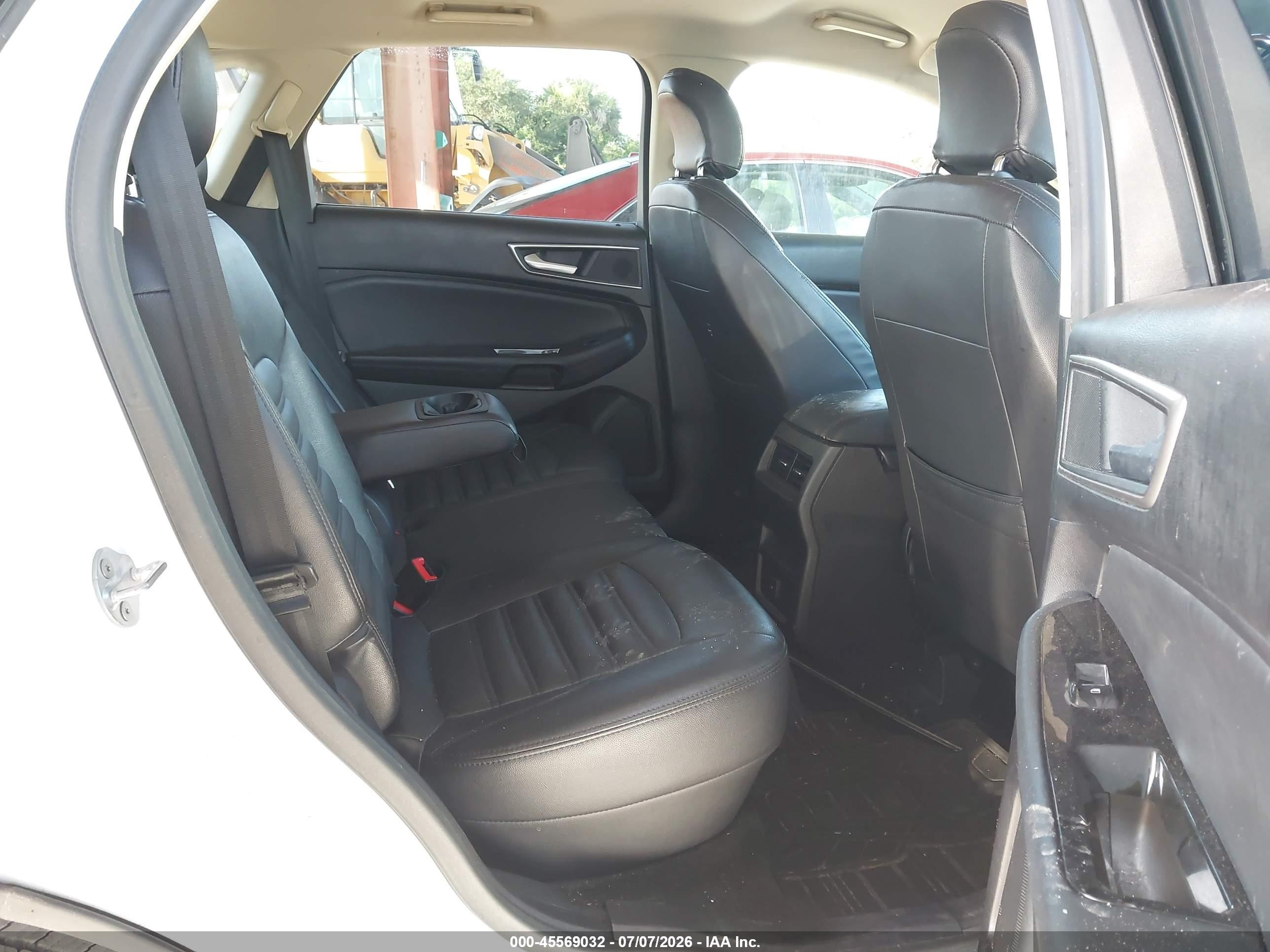 2015 Ford Edge Sel White vin: 2FMTK3J92FBB19709