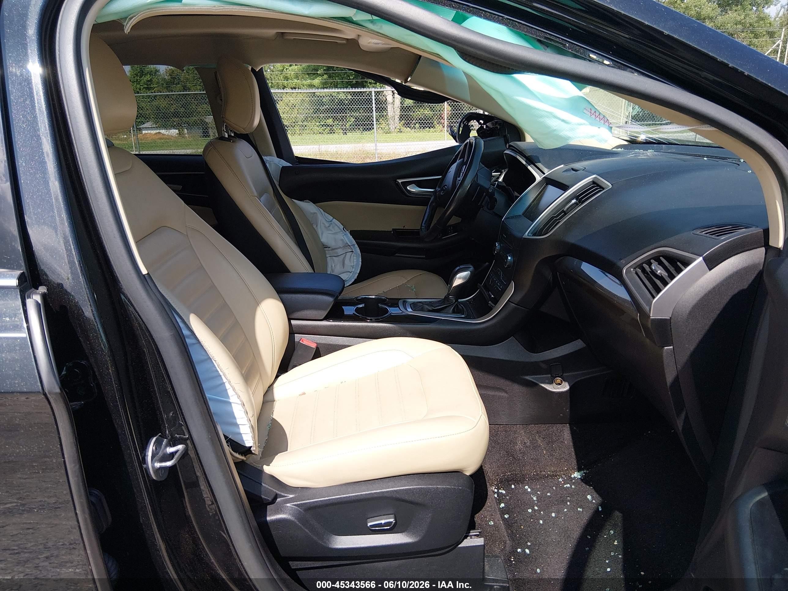 2015 Ford Edge Sel Black vin: 2FMTK3J92FBB26062