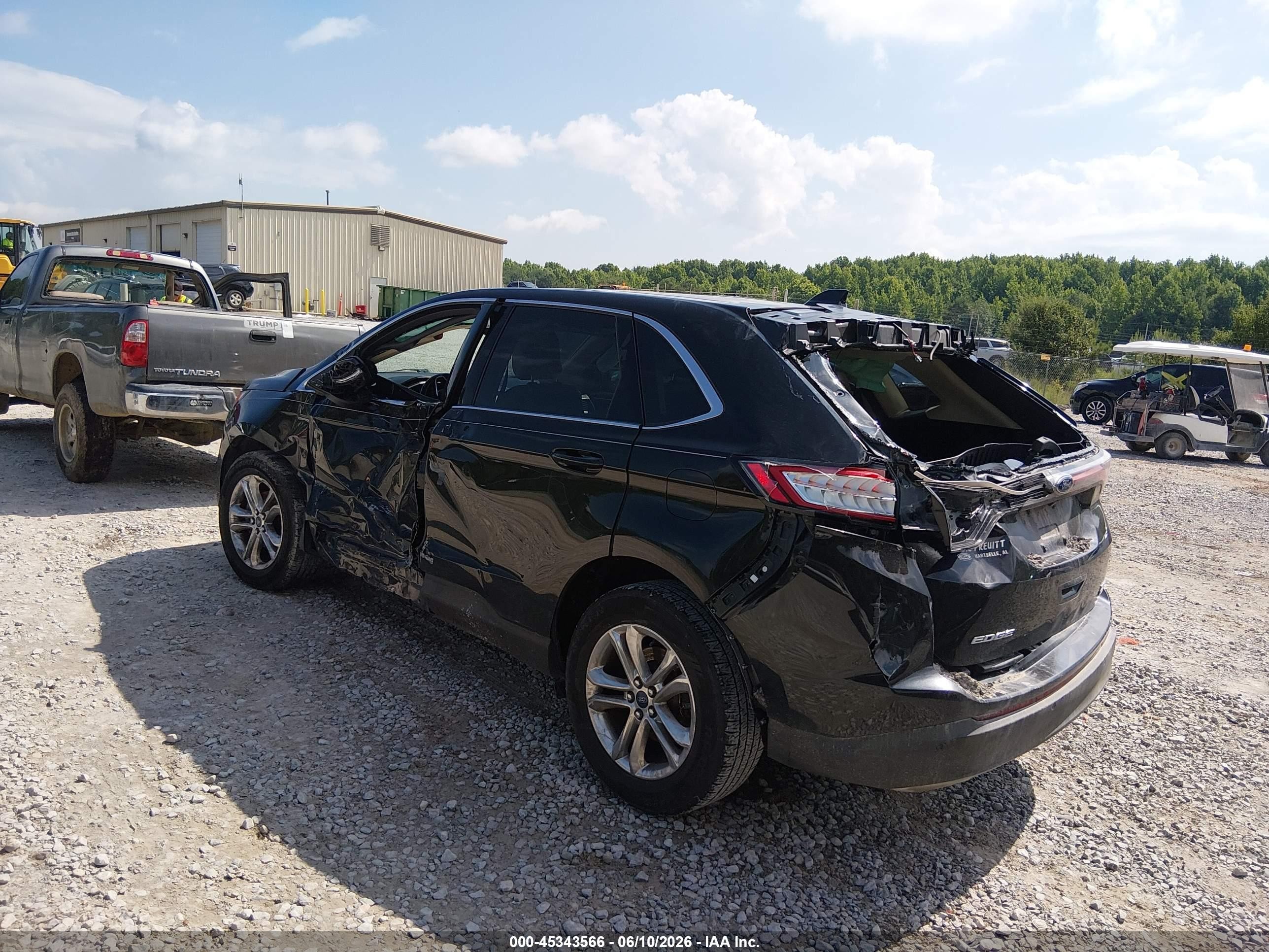 2015 Ford Edge Sel Black vin: 2FMTK3J92FBB26062