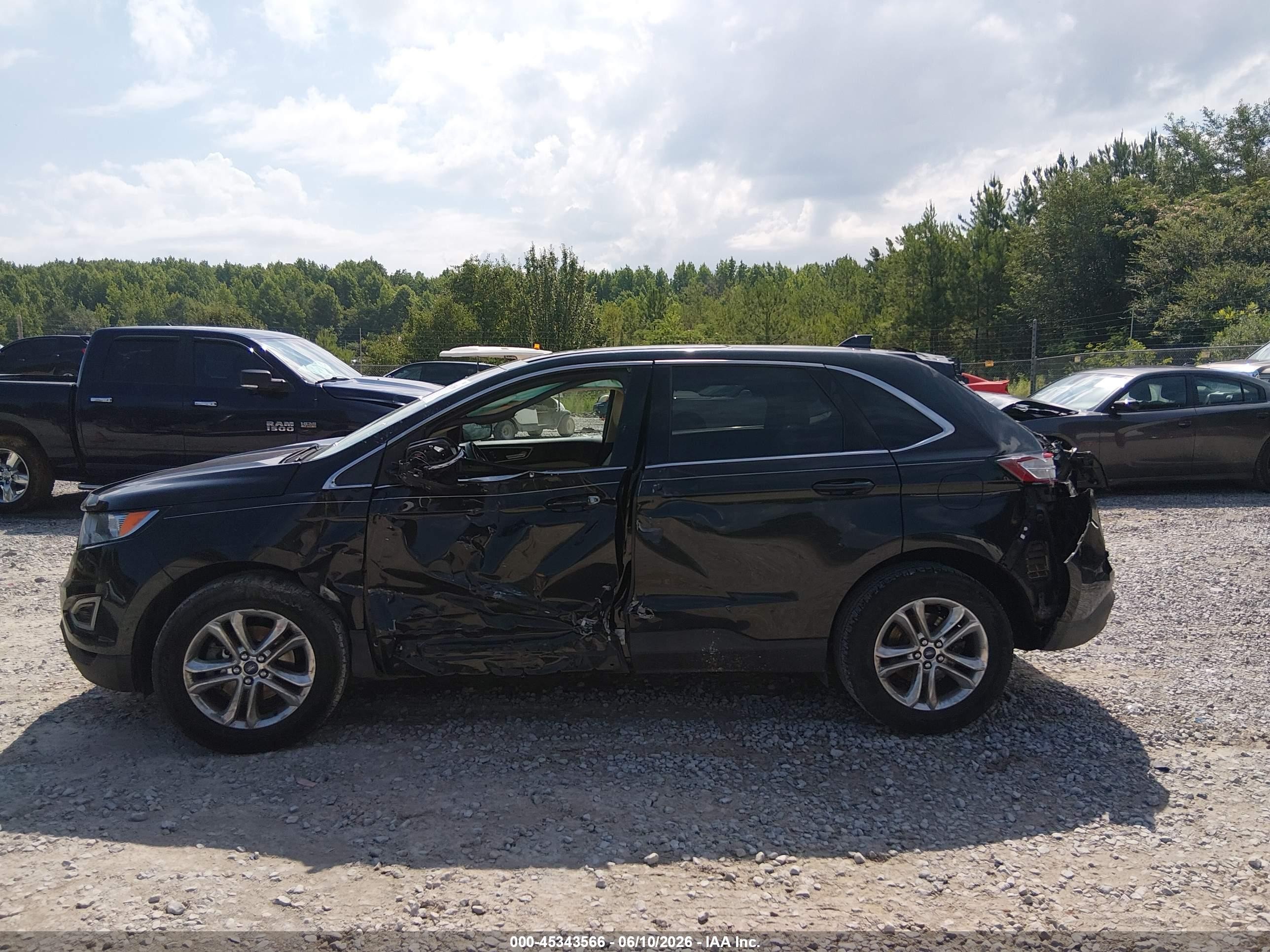 2015 Ford Edge Sel Black vin: 2FMTK3J92FBB26062