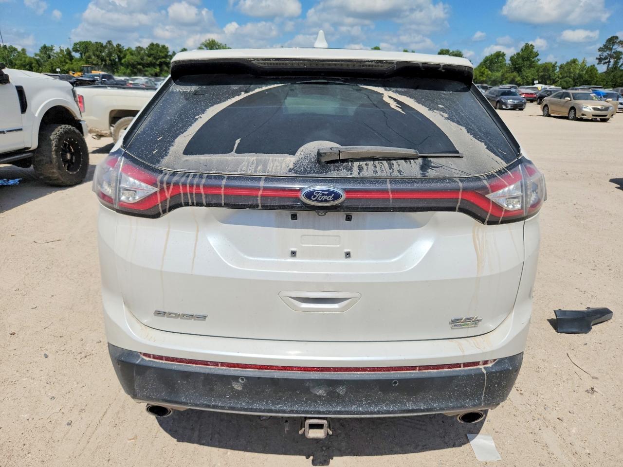 2015 Ford Edge Sel White vin: 2FMTK3J92FBB70465