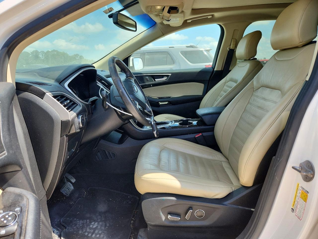 2015 Ford Edge Sel White vin: 2FMTK3J92FBB70465