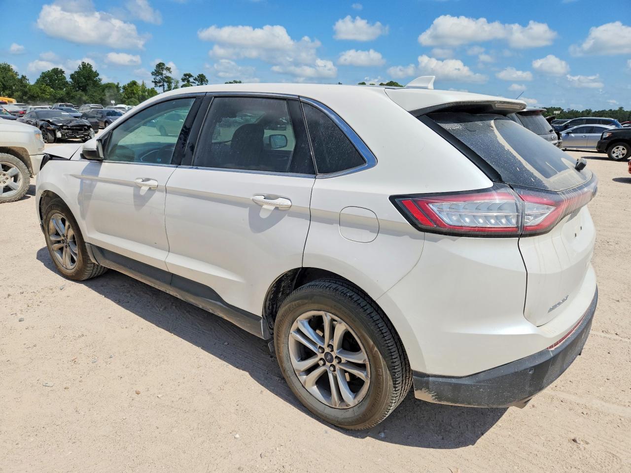 2015 Ford Edge Sel White vin: 2FMTK3J92FBB70465