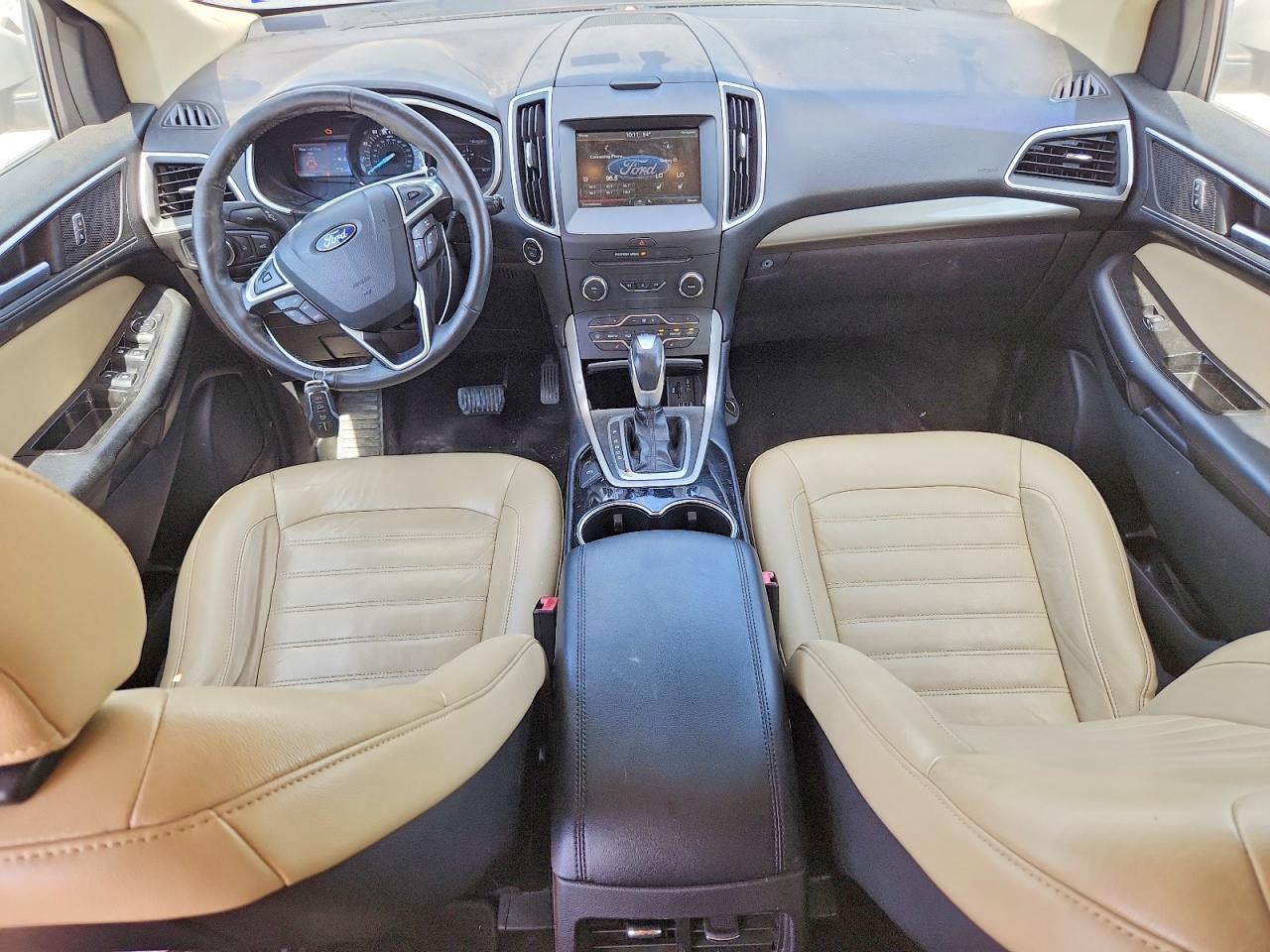 2015 Ford Edge Sel White vin: 2FMTK3J92FBB70465