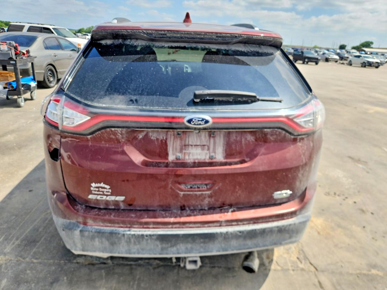 2015 Ford Edge Sel Burgundy vin: 2FMTK3J93FBB08072