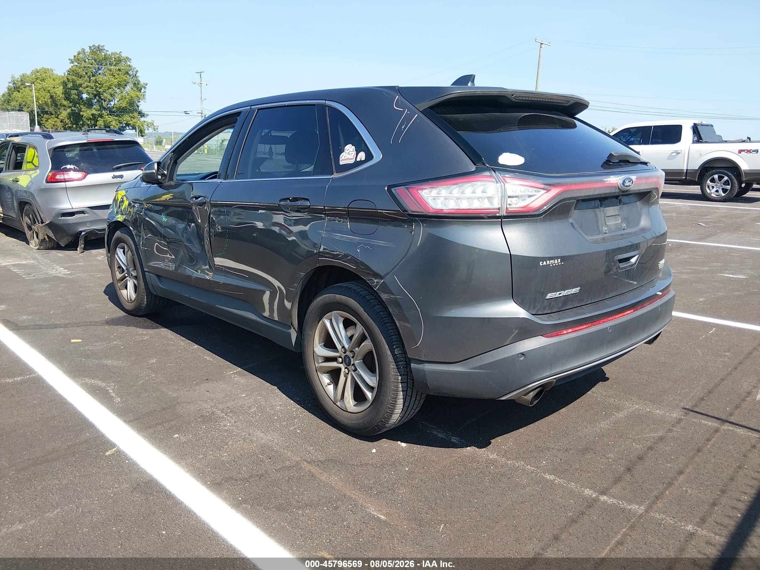 2015 Ford Edge Sel Gray vin: 2FMTK3J93FBB79465