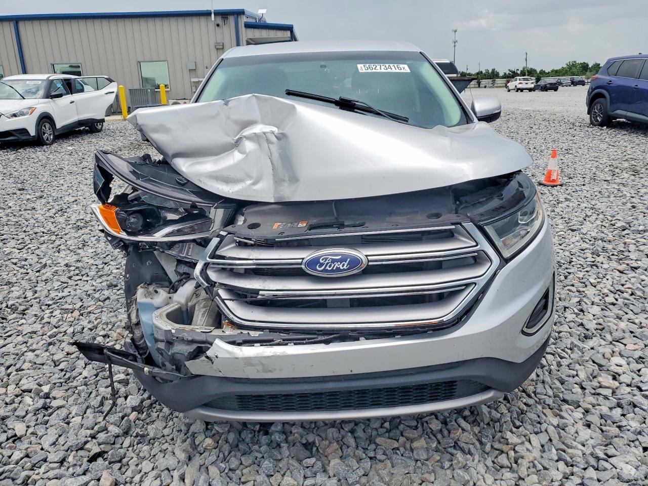 2015 Ford Edge Sel White vin: 2FMTK3J93FBC16255