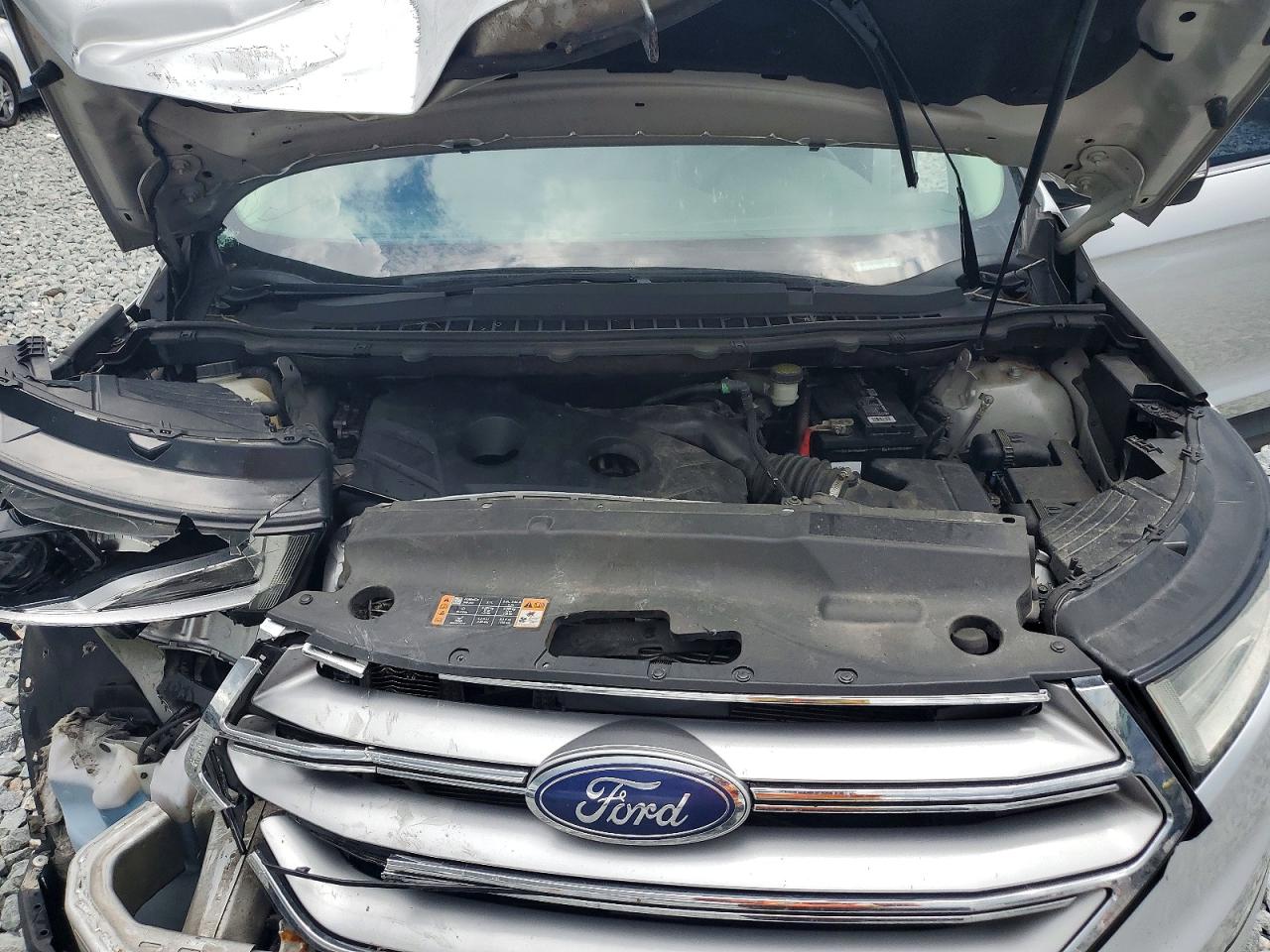 2015 Ford Edge Sel White vin: 2FMTK3J93FBC16255