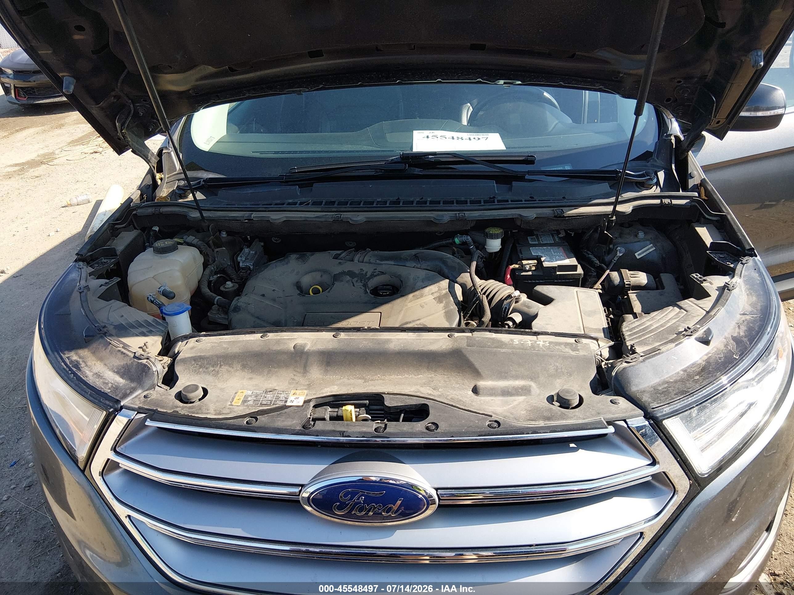 2015 Ford Edge Sel Gray vin: 2FMTK3J93FBC23559
