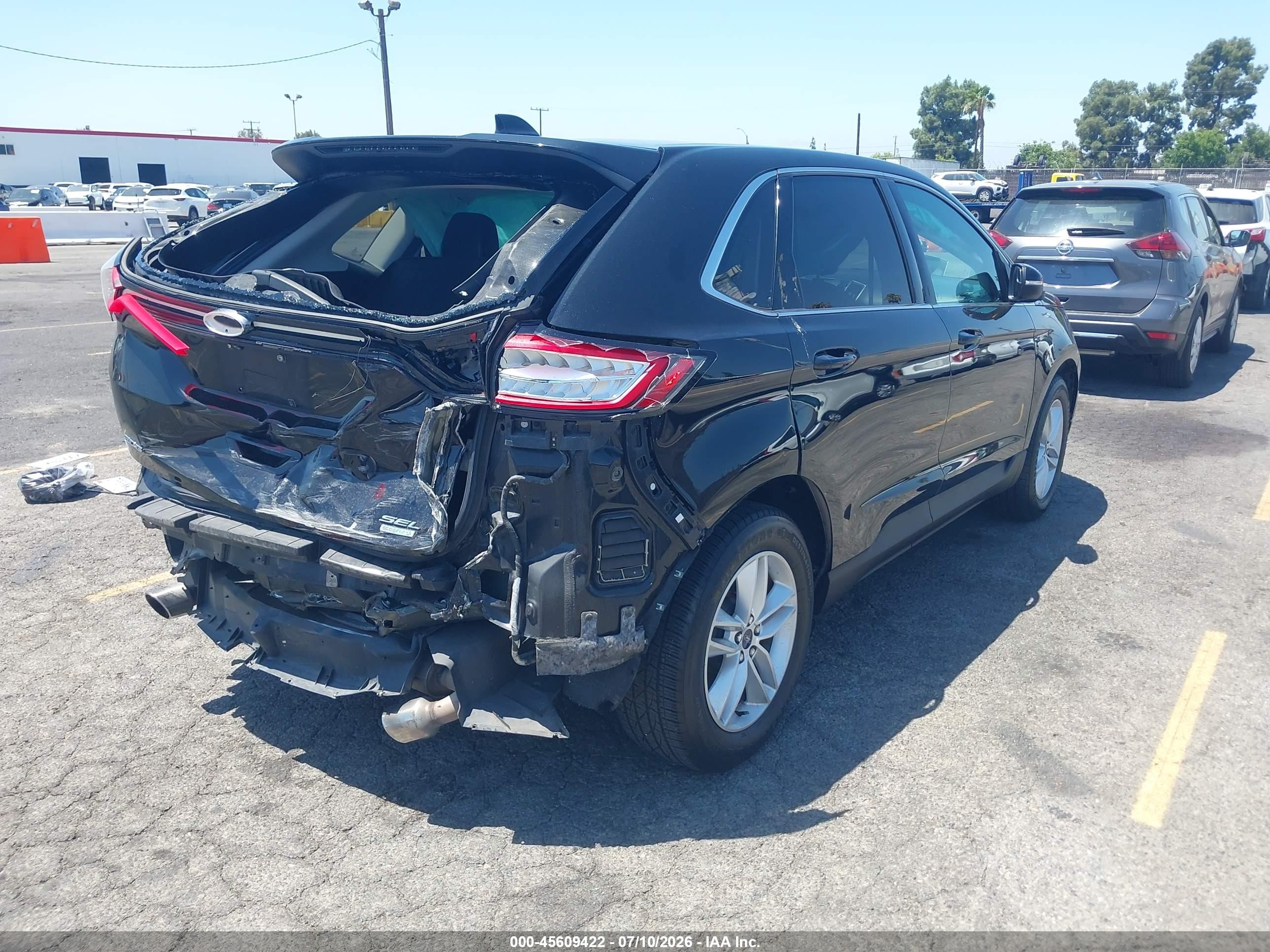2015 Ford Edge Sel Black vin: 2FMTK3J94FBB34163