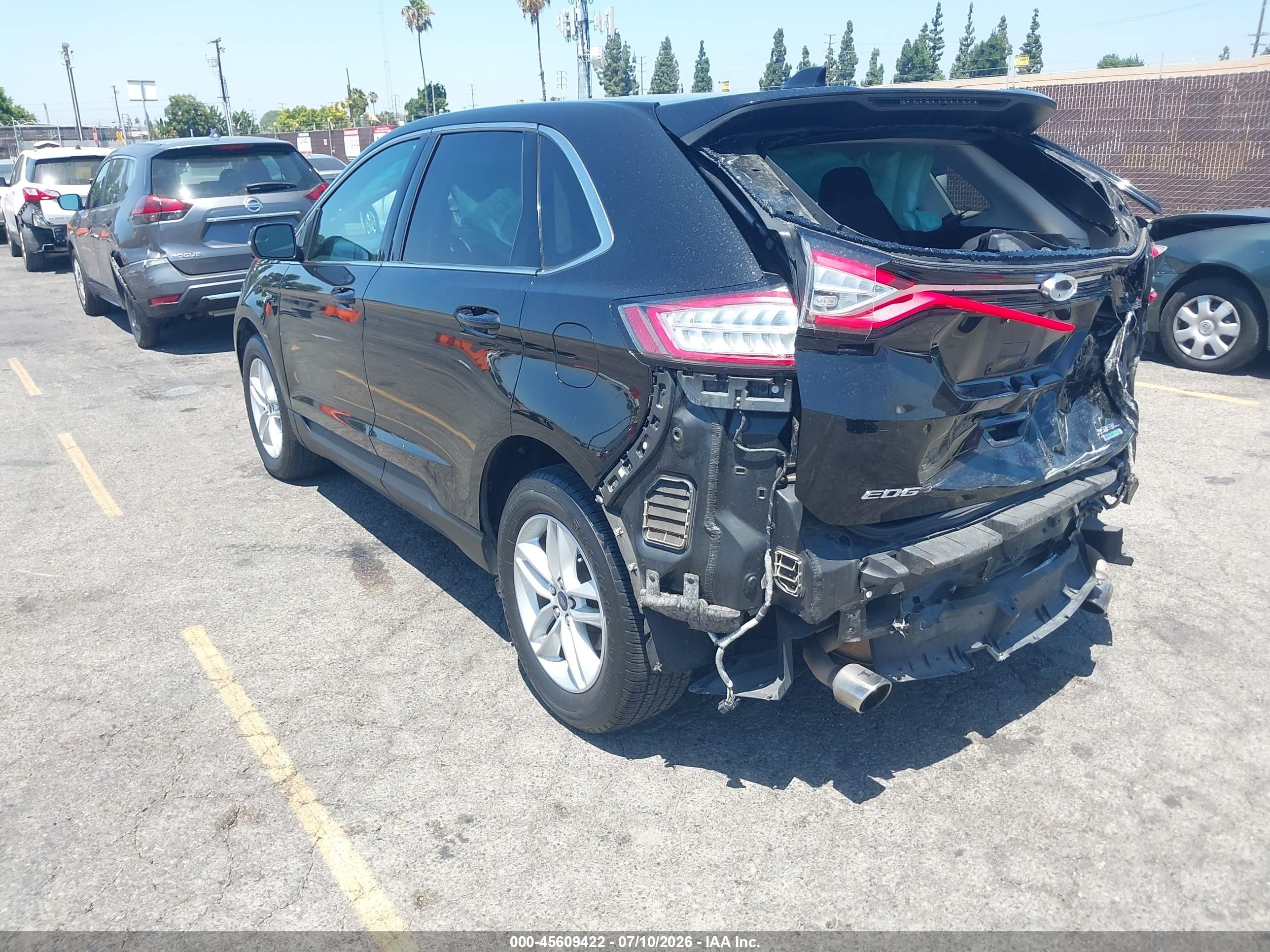 2015 Ford Edge Sel Black vin: 2FMTK3J94FBB34163