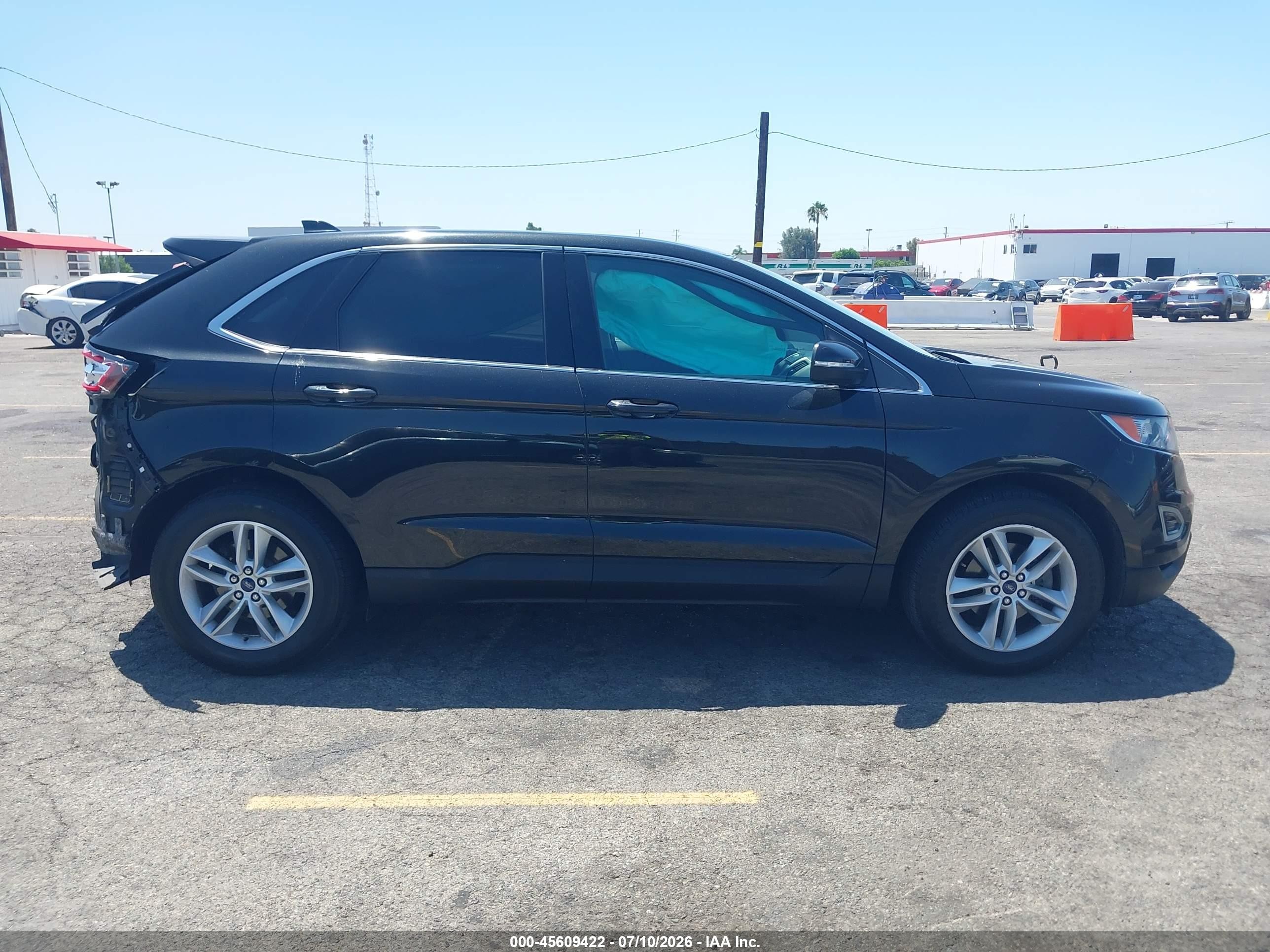 2015 Ford Edge Sel Black vin: 2FMTK3J94FBB34163
