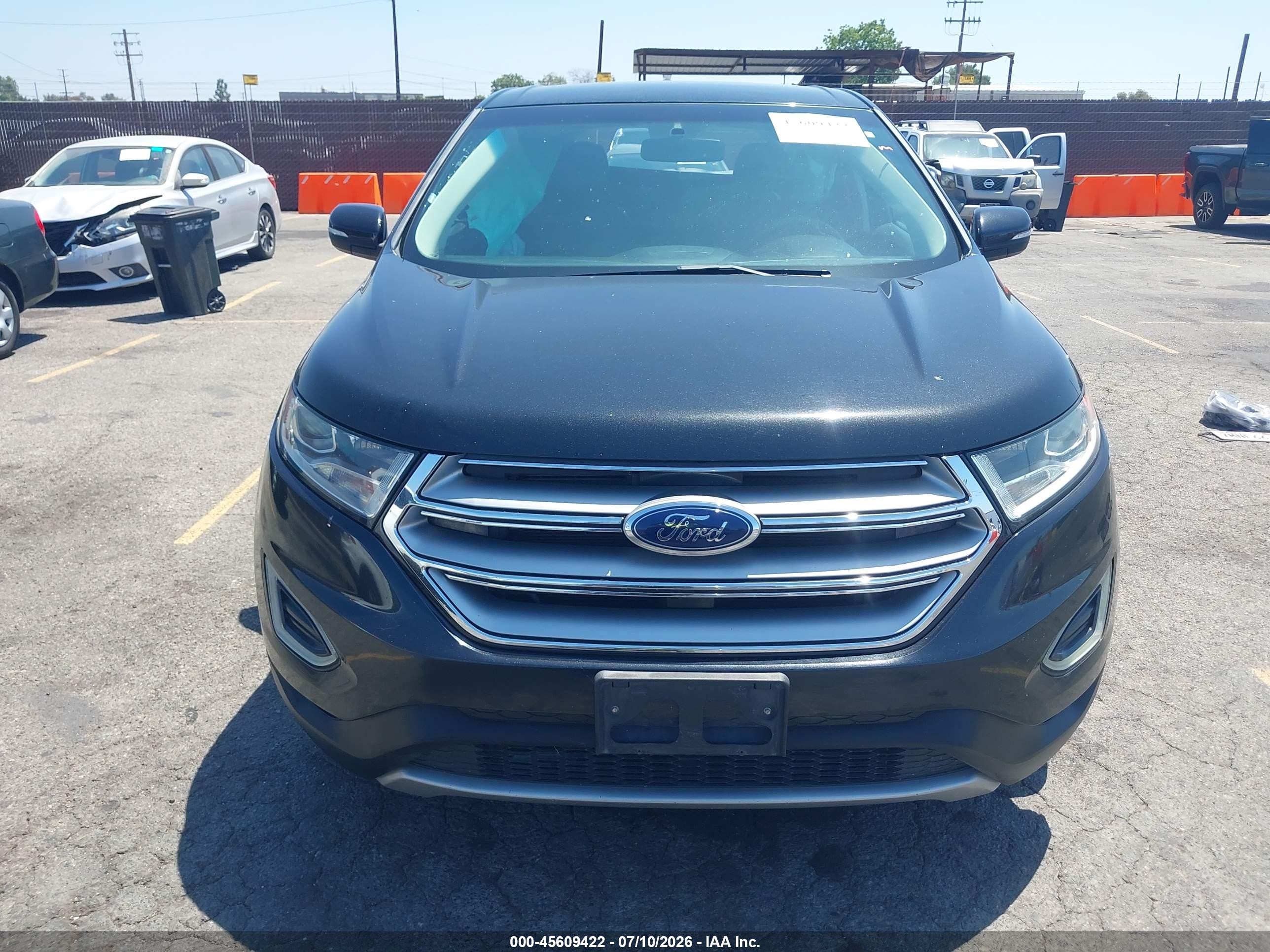 2015 Ford Edge Sel Black vin: 2FMTK3J94FBB34163