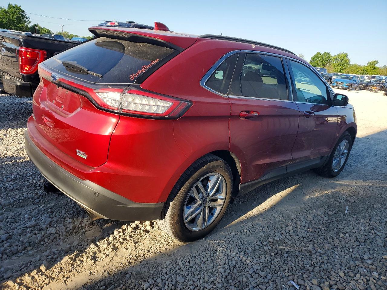 2015 Ford Edge Sel Красный vin: 2FMTK3J94FBB47575