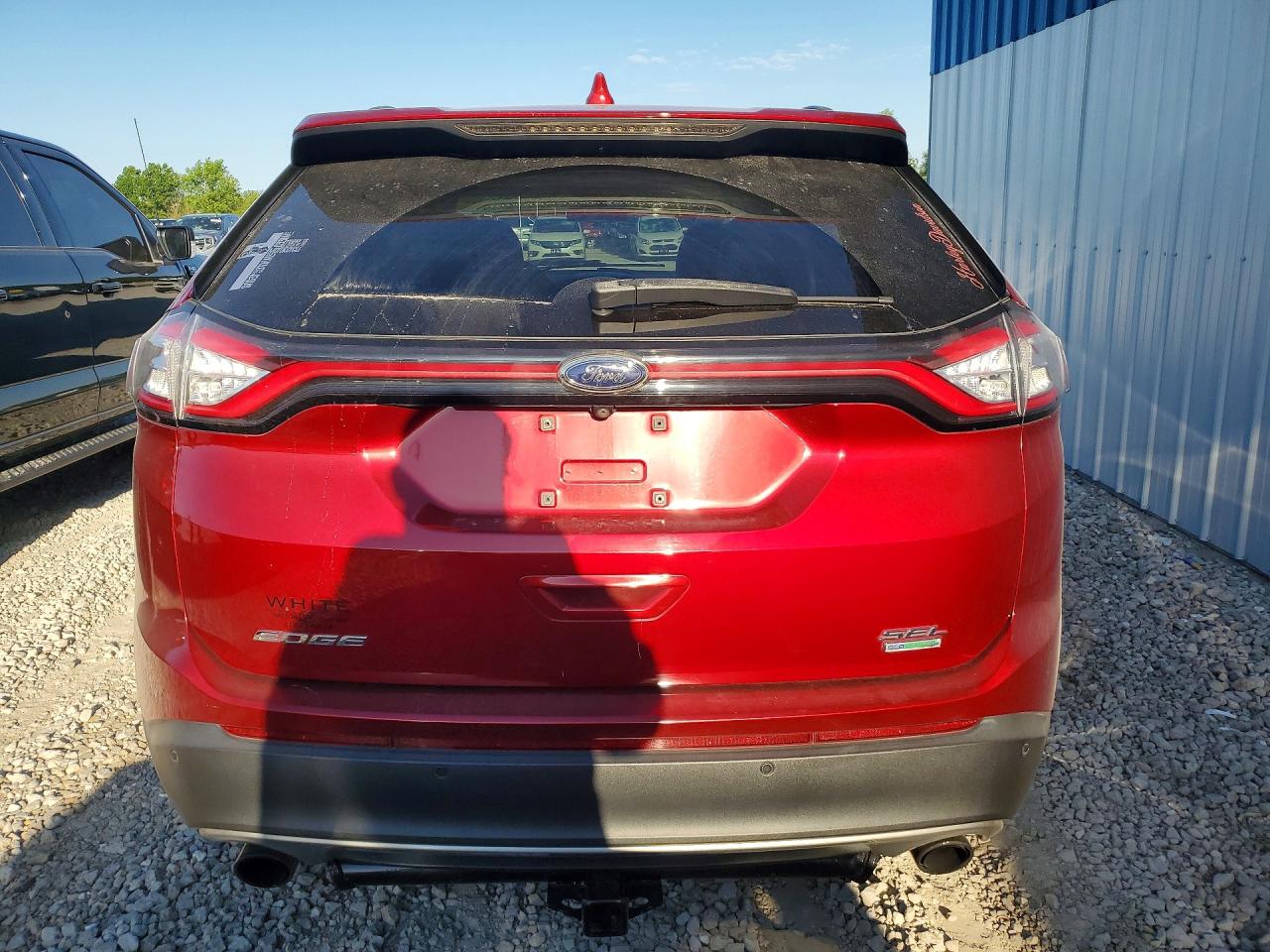 2015 Ford Edge Sel Красный vin: 2FMTK3J94FBB47575