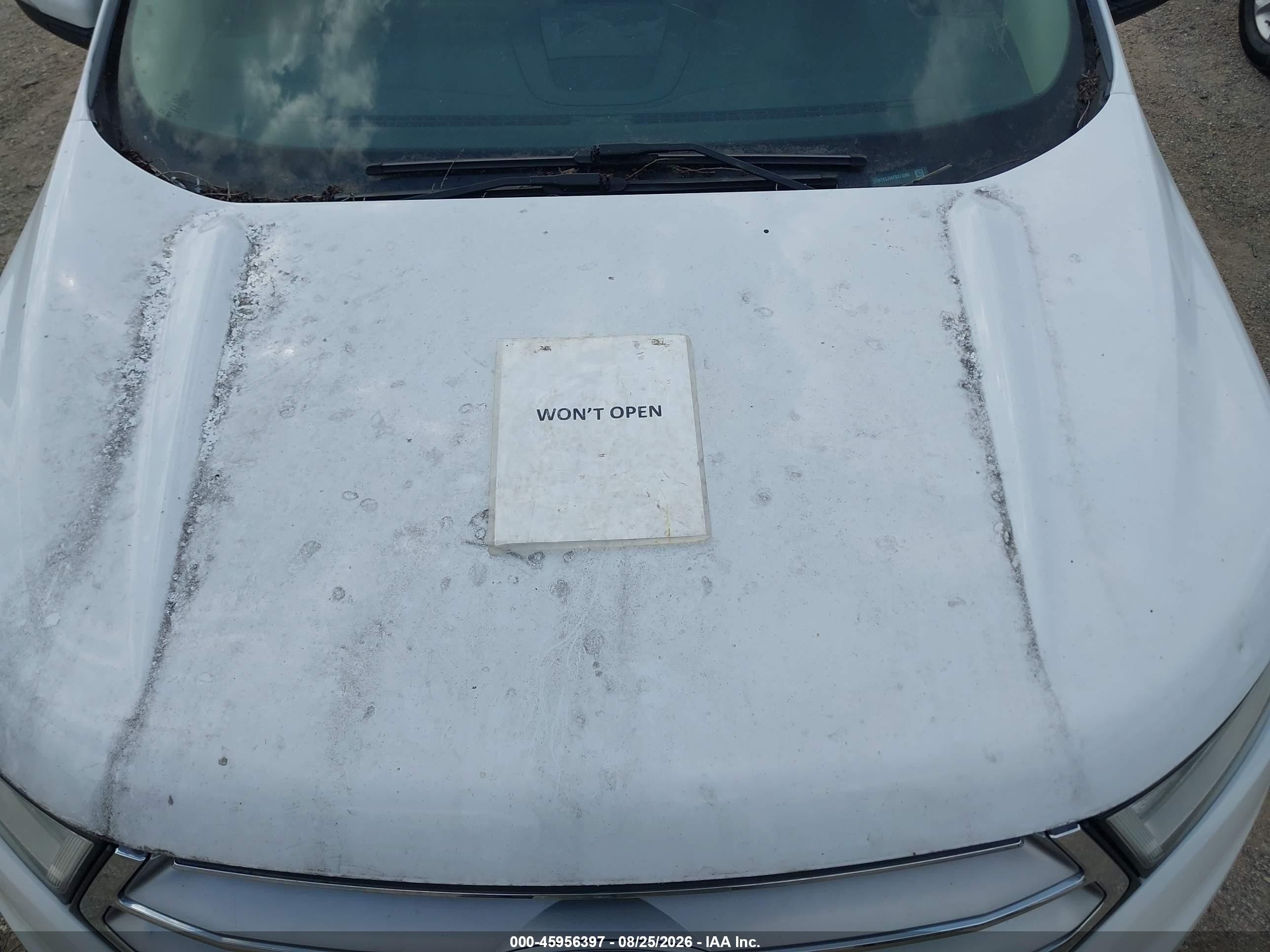 2015 Ford Edge Sel White vin: 2FMTK3J94FBB74095